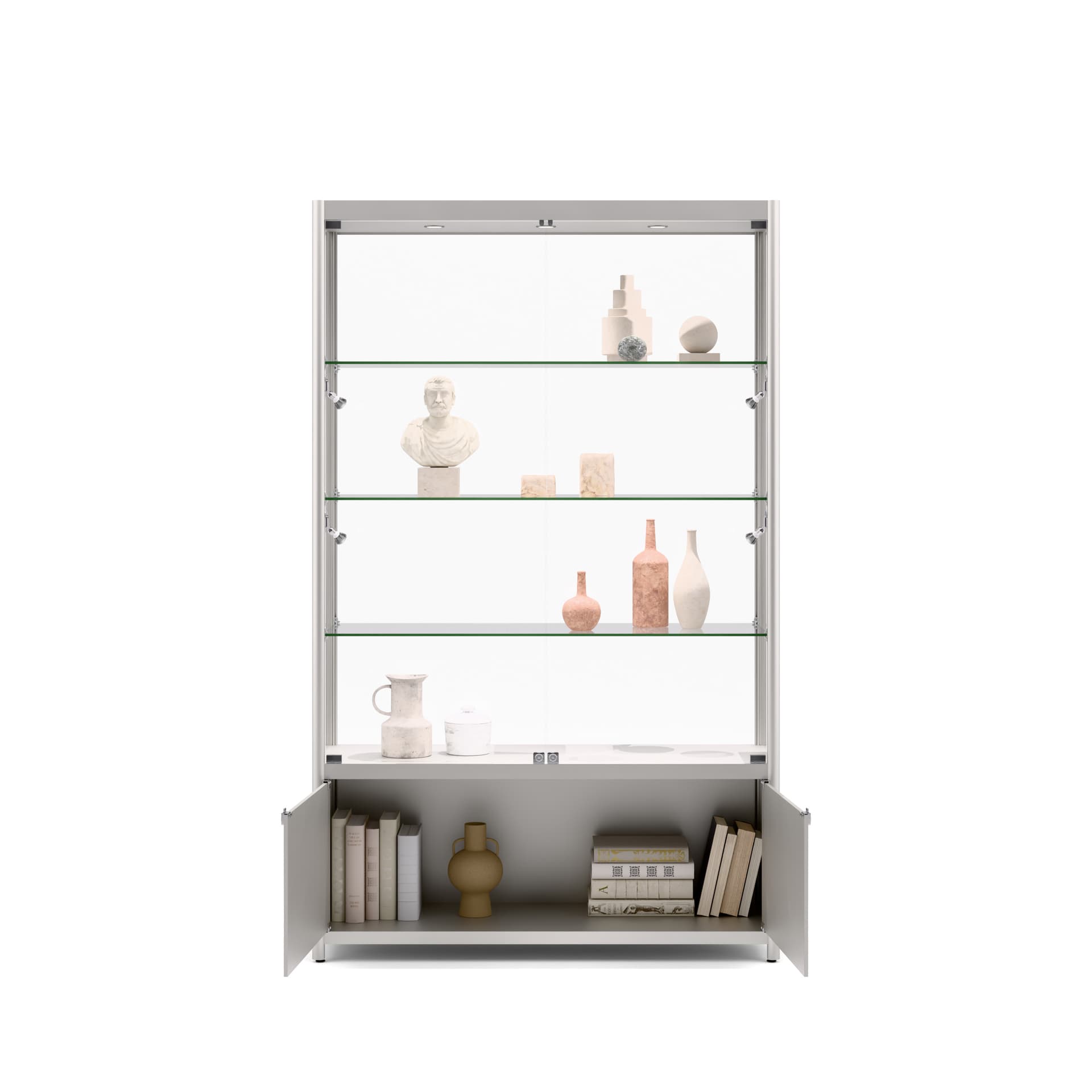 LED Retail Showcase with Storage Area