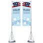 13' Banner Flag Stand with Full Color Custom Printing, Single-Sided