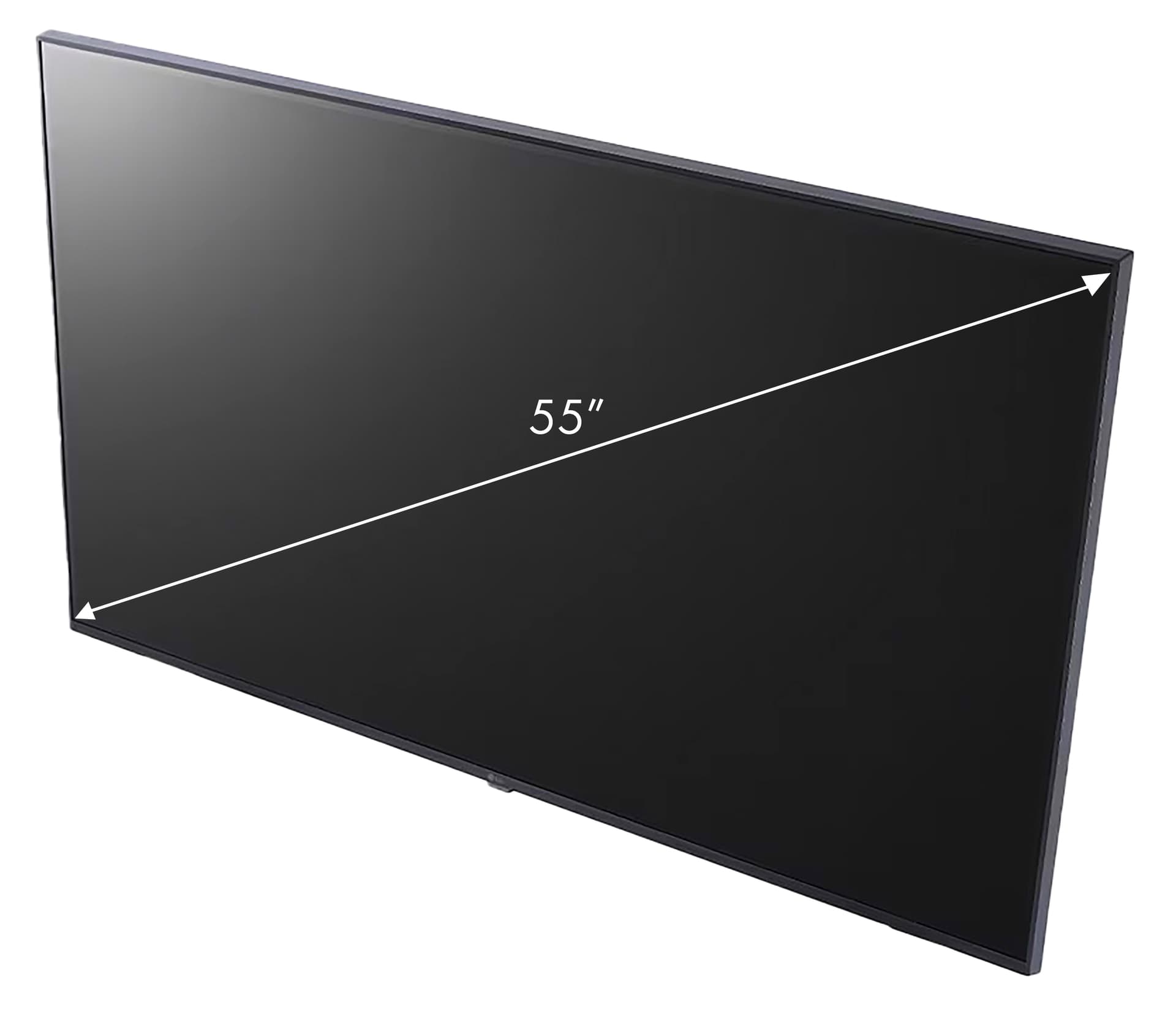 4K digital signage display TV with 55 inch screen size