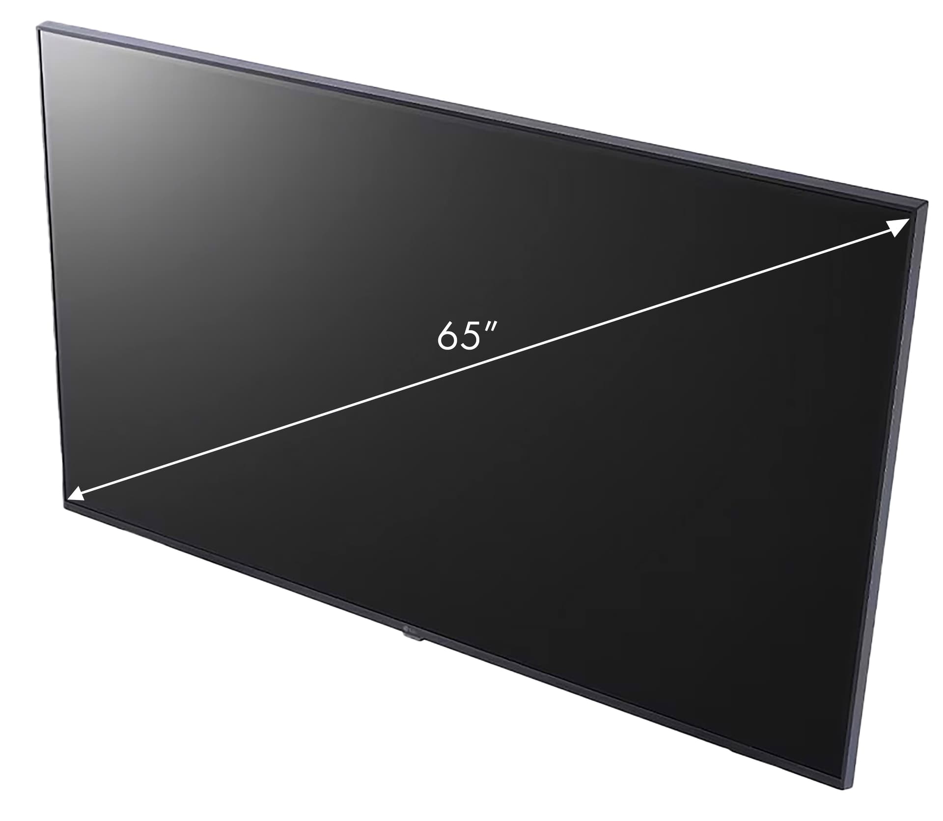 4K digital signage display TV with a large screen size of 65 inches