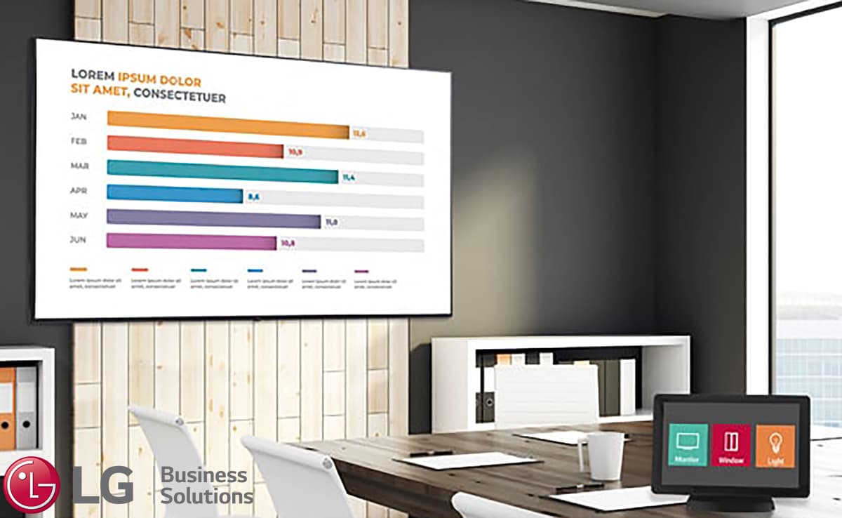 4K digital signage display TV with 400 by 400 vesa pattern