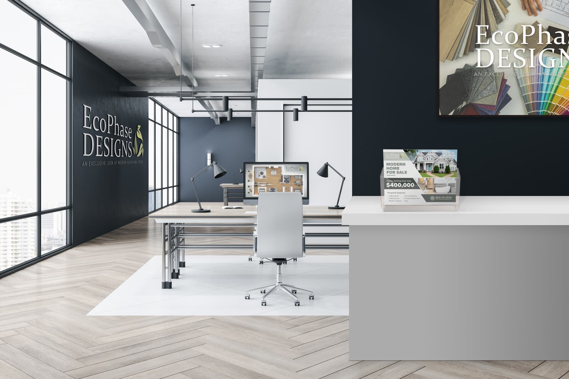 Acrylic newspaper display for countertops