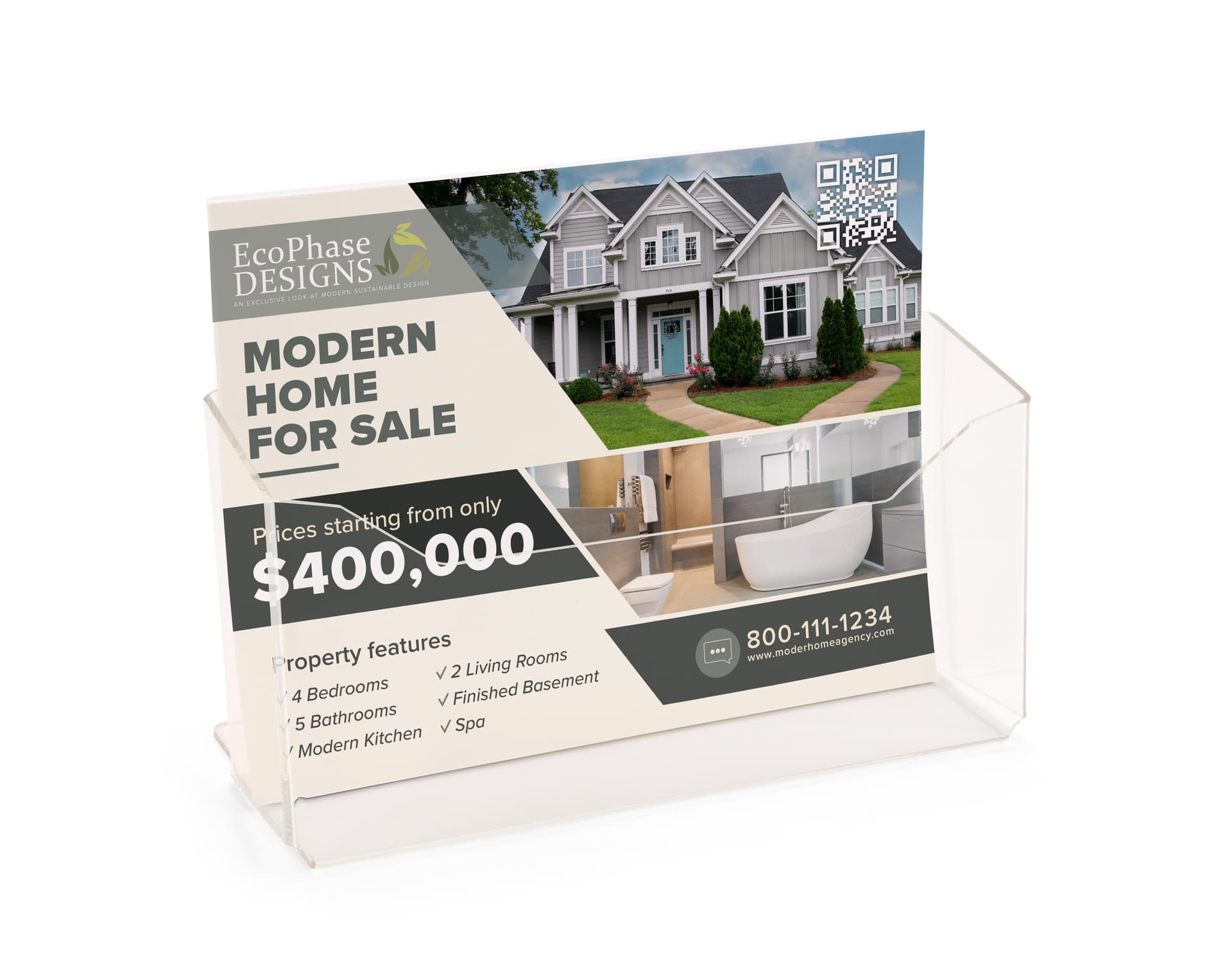 Acrylic newspaper display
