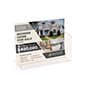 Acrylic Newspaper Display for Tabletop, 11"w, Recycled, Single Pocket - Clear