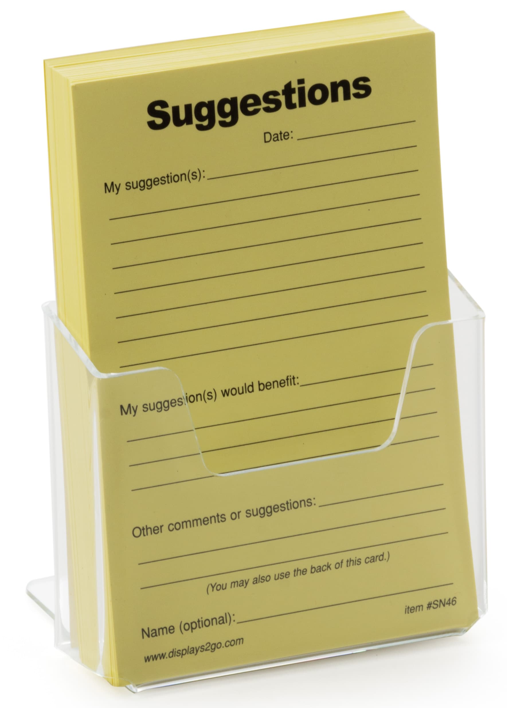 Angled See-Through Brochure Holders