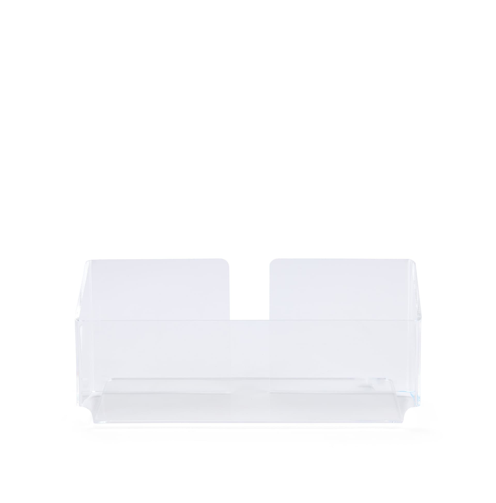 Half-height literature holder for postcards