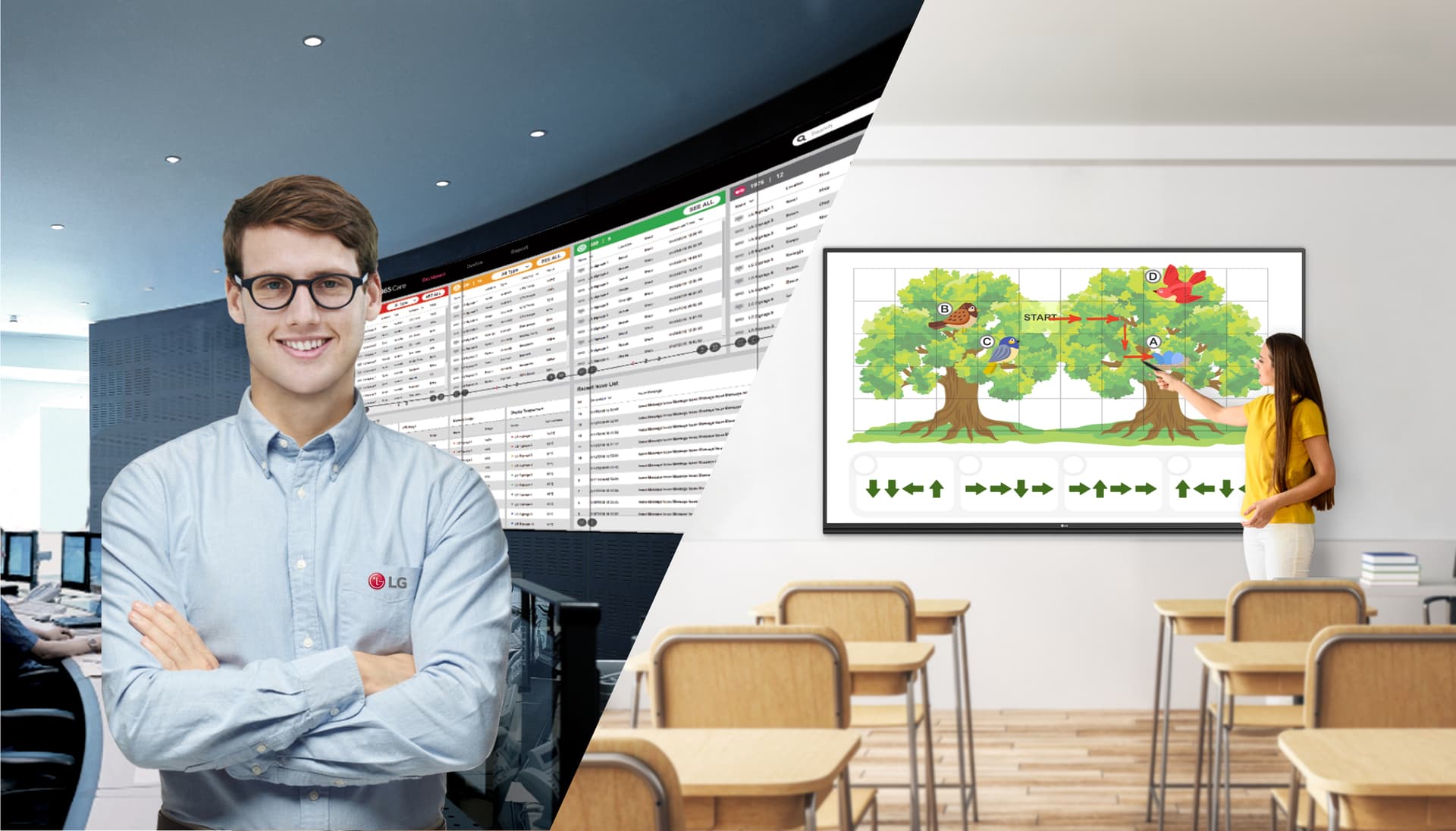Smart interactive whiteboard perfect for classrooms or corporate settings