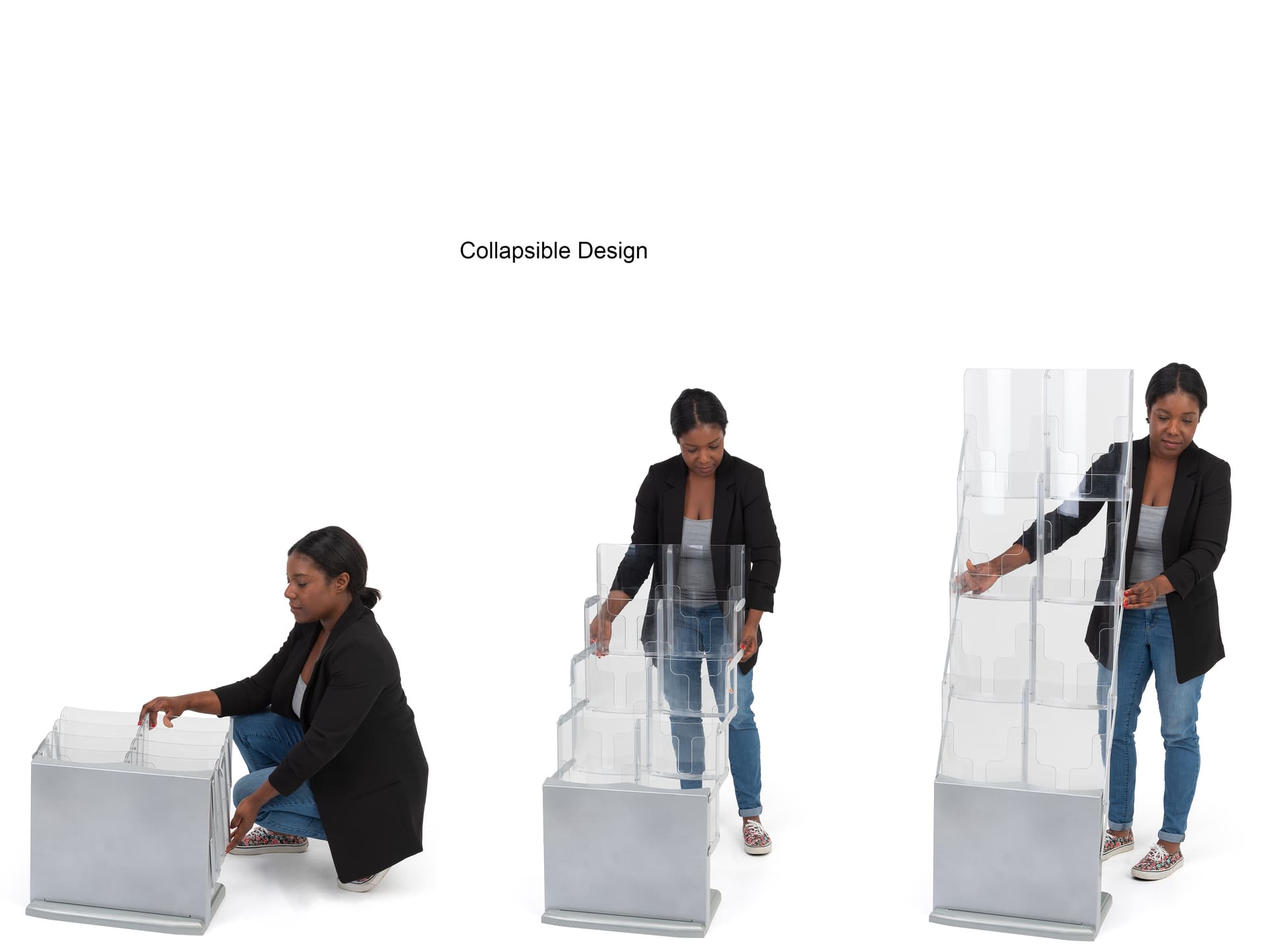 Portable literature stands no tools needed
