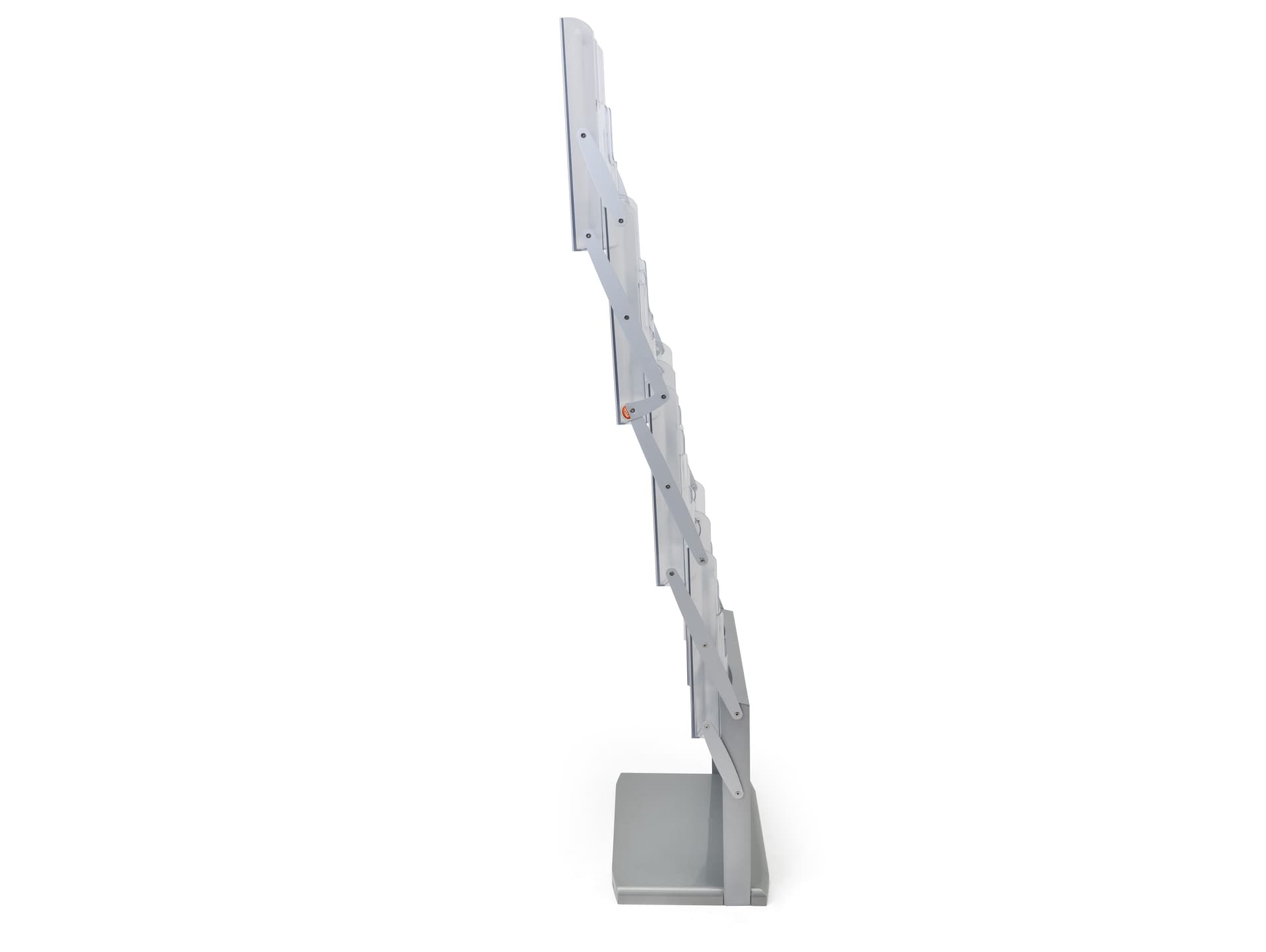 Portable literature stands with multi-tiered design