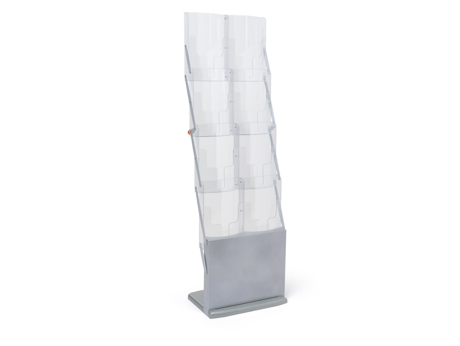 Portable literature stands with 8 pockets