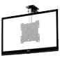 Under Cabinet TV Ceiling or Wall Mount Fits Monitors 17”-37”, Adjustable  - Black