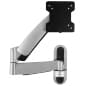 TV Wall Mount for Monitors 13 to 27", Full Motion Articulating Bracket - Silver