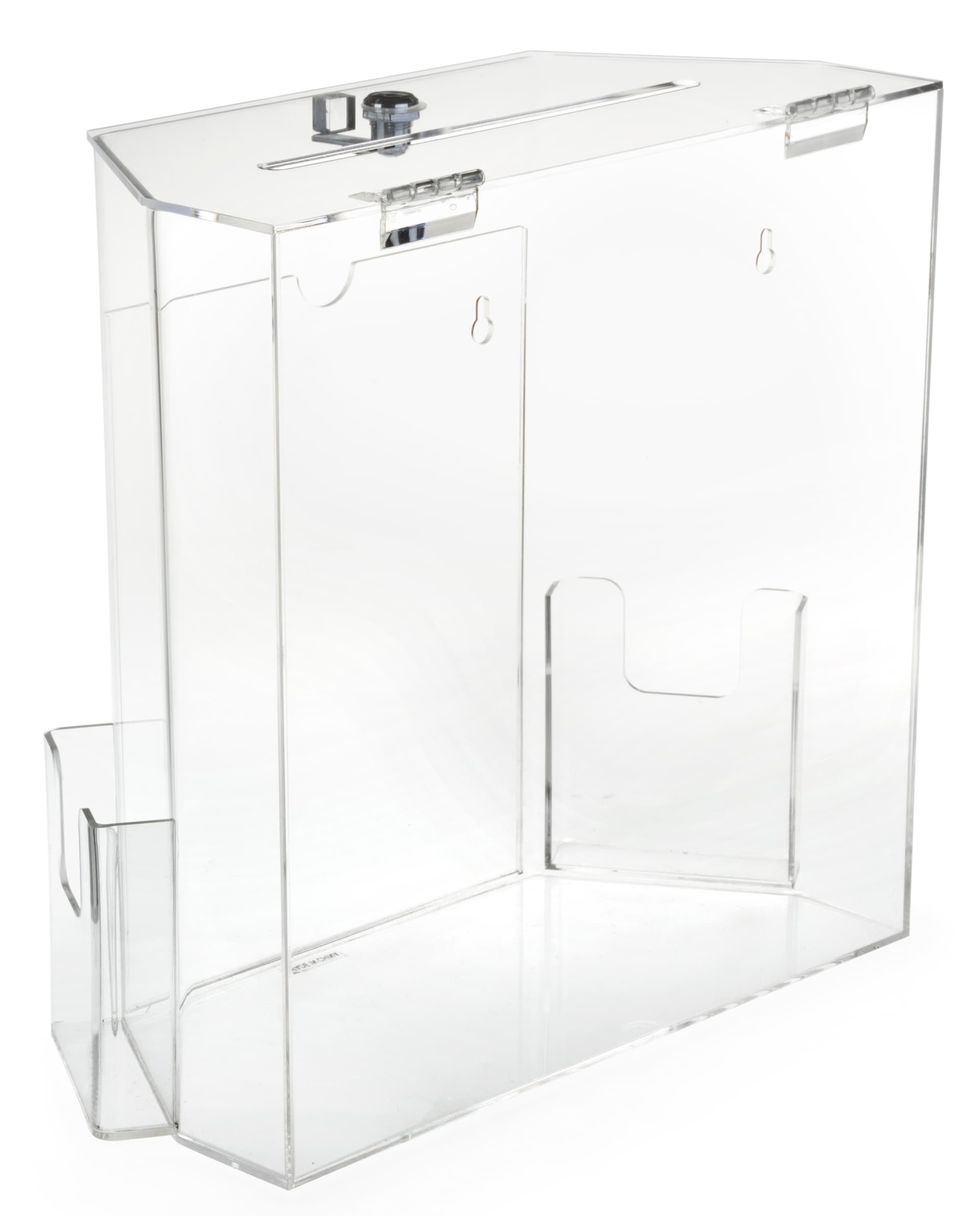 Recycled Acrylic suggestion box with wall placement