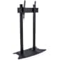 TV Stand for Floor with Flat Base, Fits 50”-110” Monitors, Tilting Bracket- Black