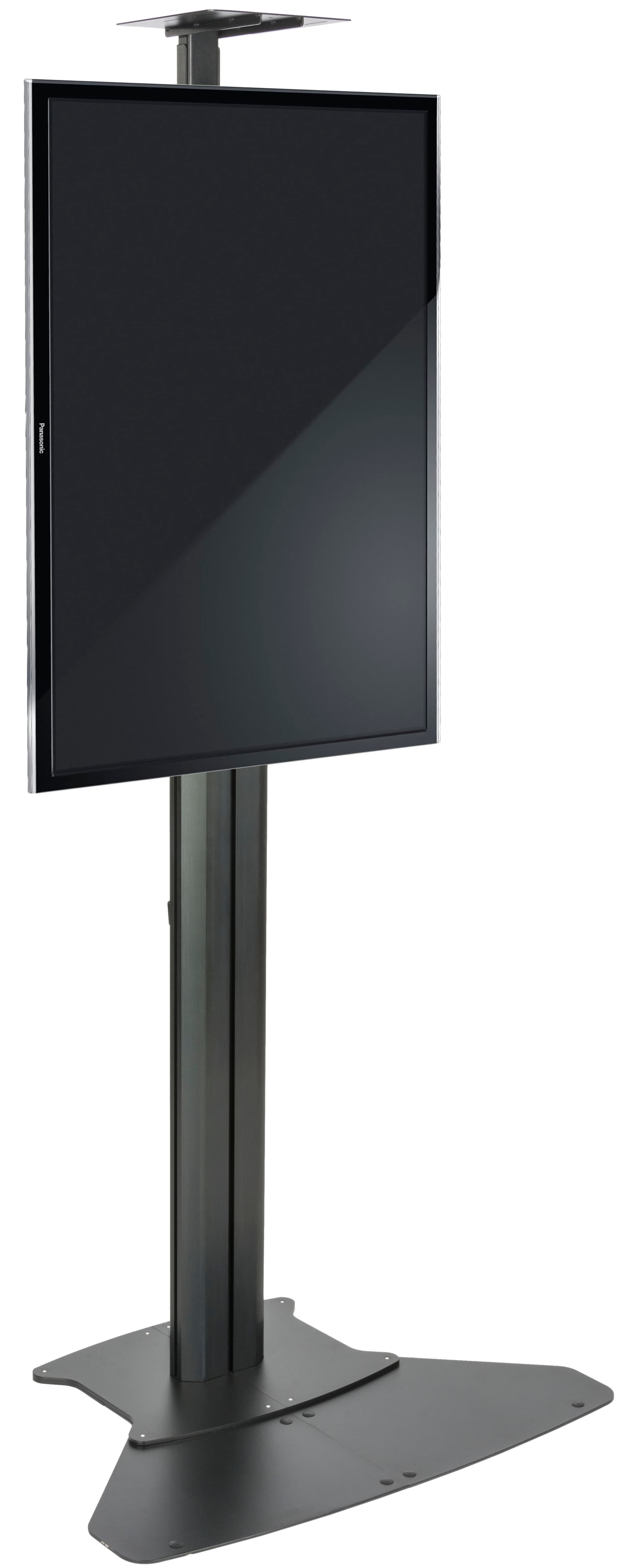Heavy Duty TV Stand With Power Strip, Portrait View