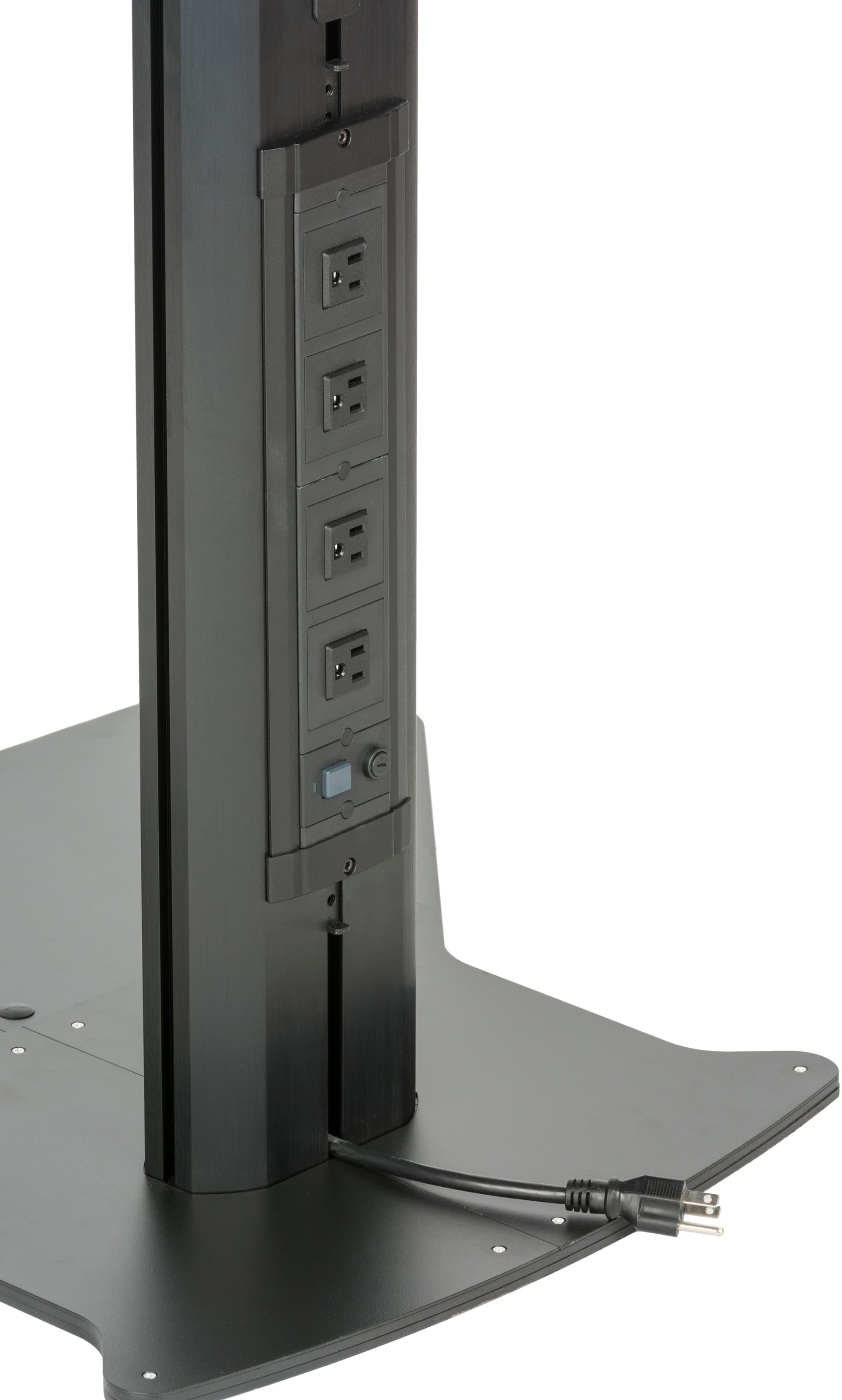 Heavy Duty TV Stand With Power Strip & Integrated Outlets