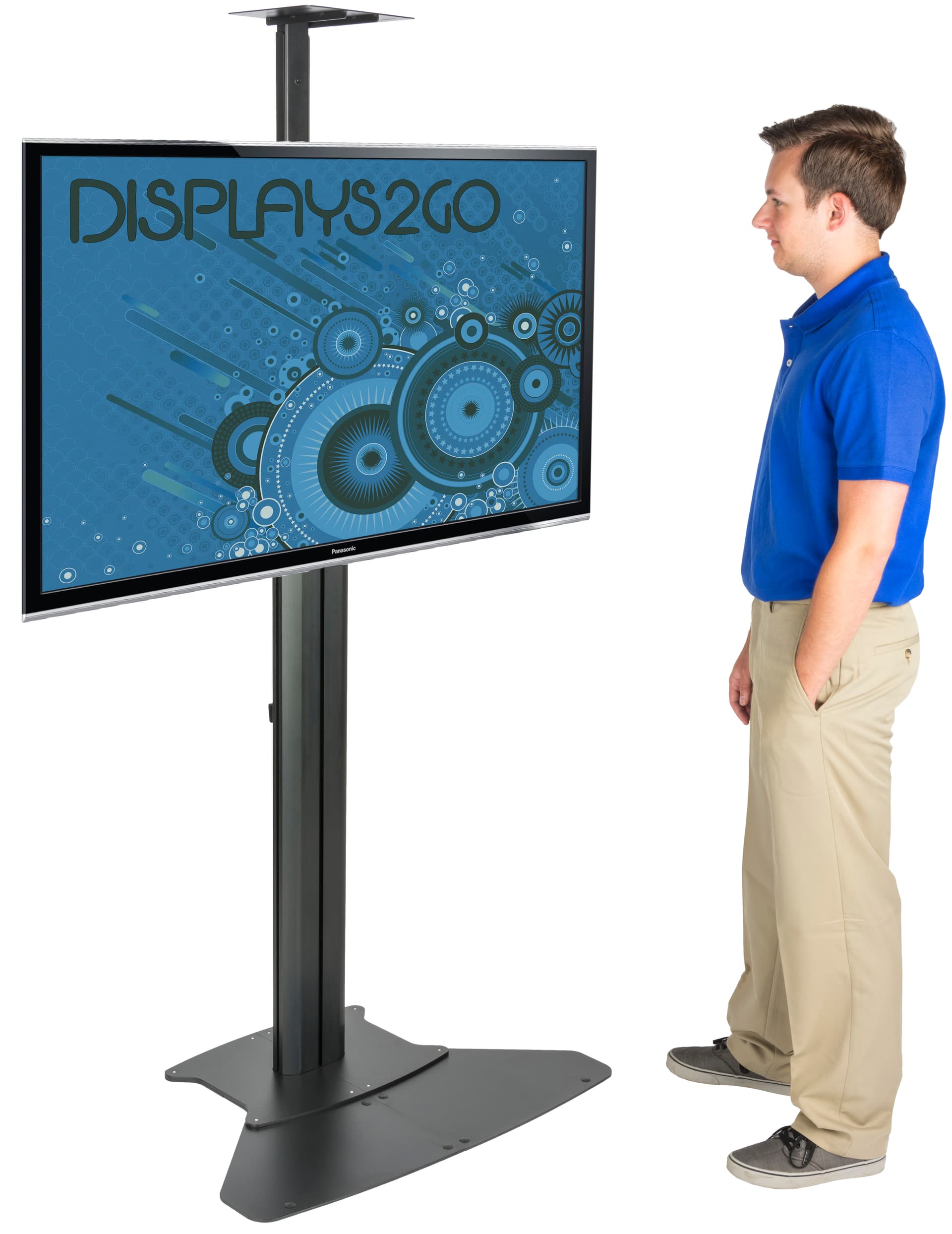 Secure Heavy Duty TV Stand With Power Strip