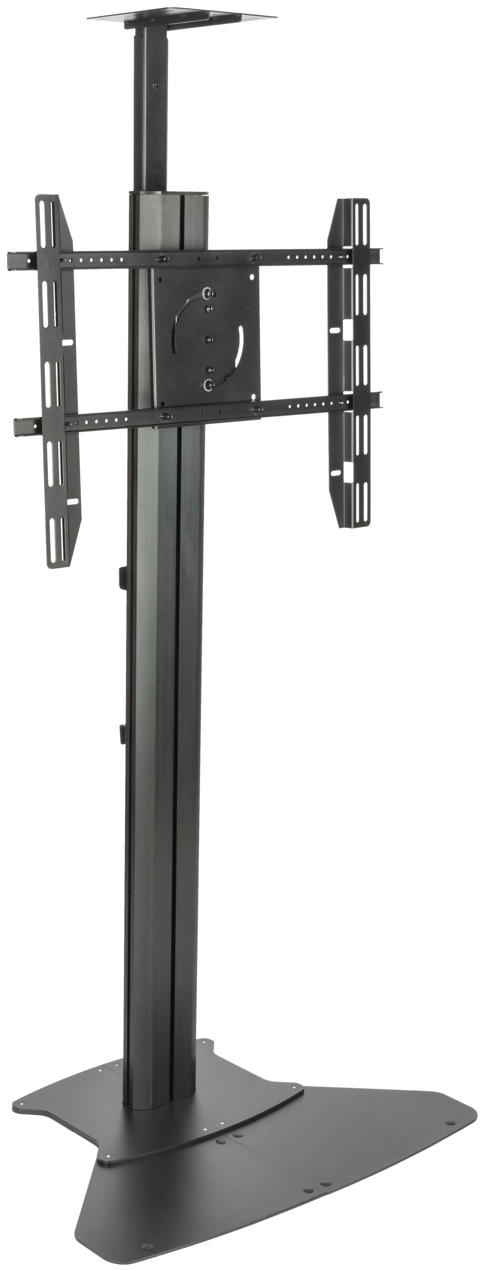 Heavy Duty TV Stand With Power Strip, Black Finish