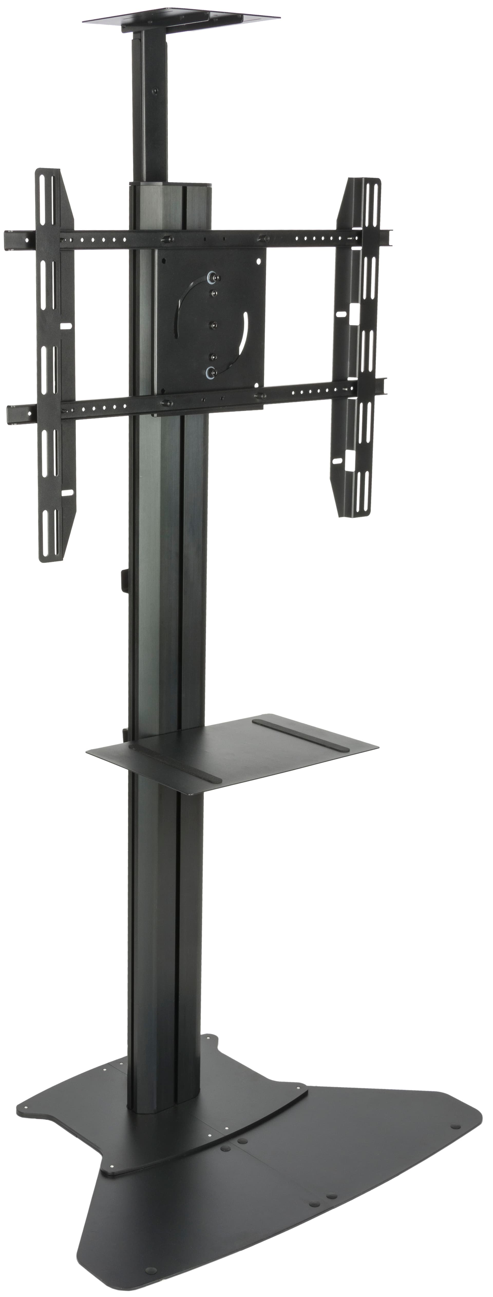 Floor Standing TV Stand With Power Supply, Aluminum Frame