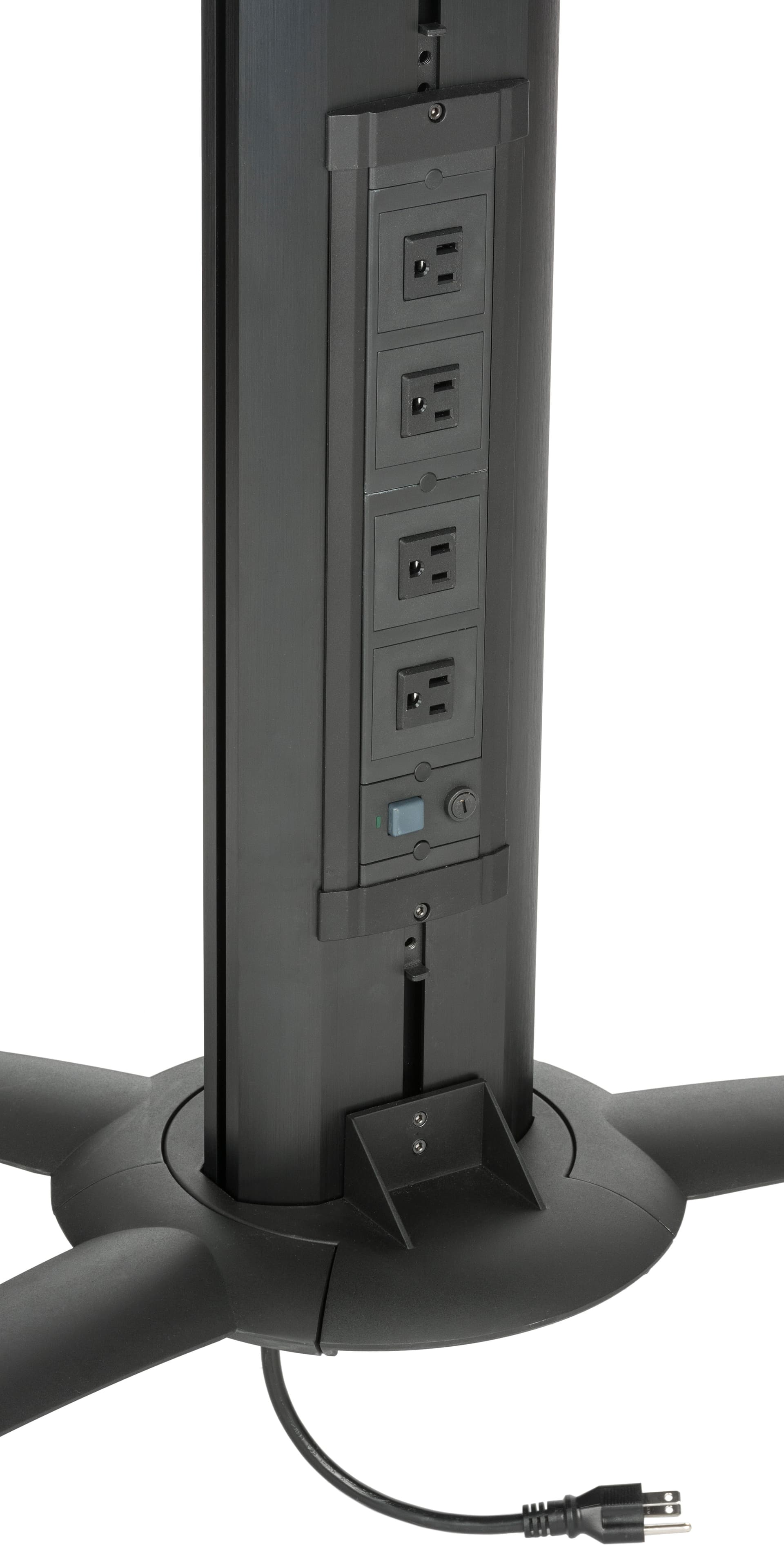 Floor Standing TV Stand With Power Strip & 4 Outlets