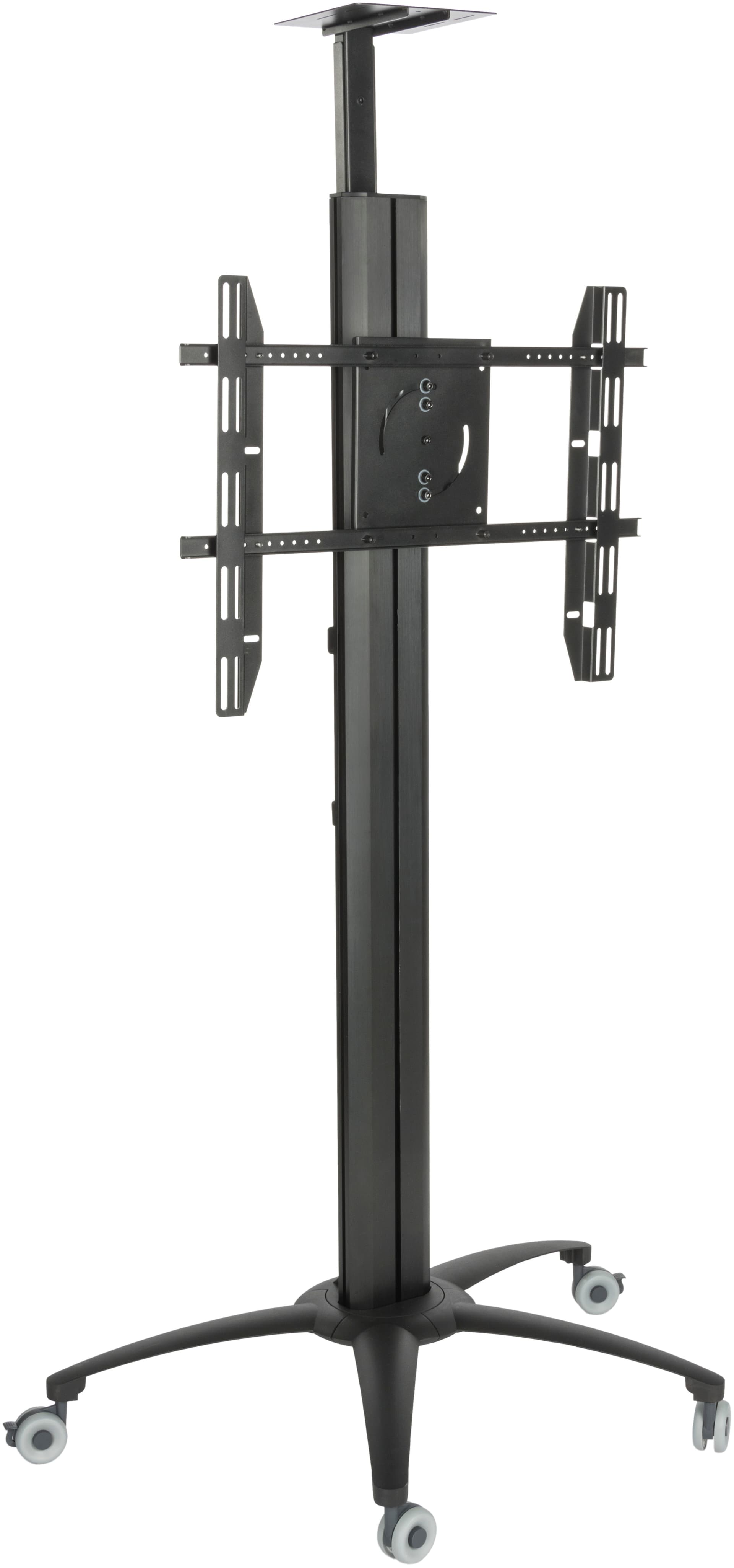 Black Floor Standing TV Stand With Power Strip