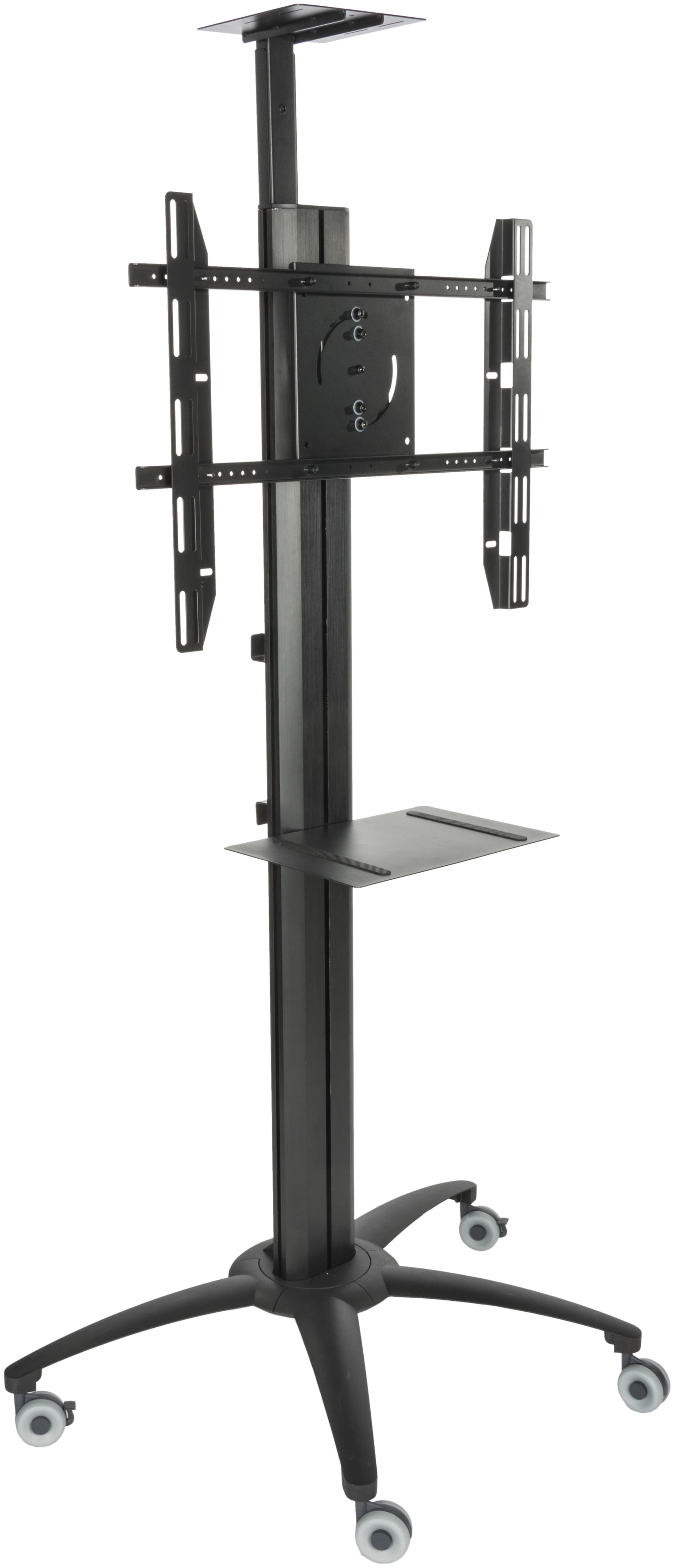 Black Flat Screen TV Trolley With Power Distribution
