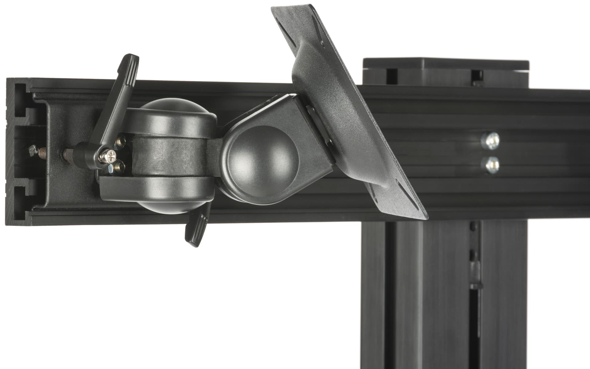 Dual Monitor Sit Stand Cart For 10" - 24" Screens