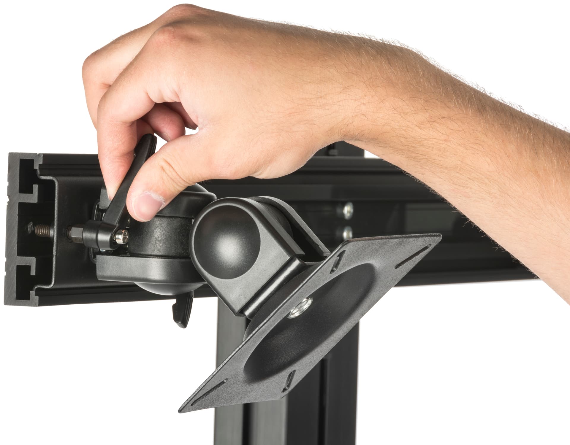 Dual Monitor Sit Stand Cart, Hardware Included
