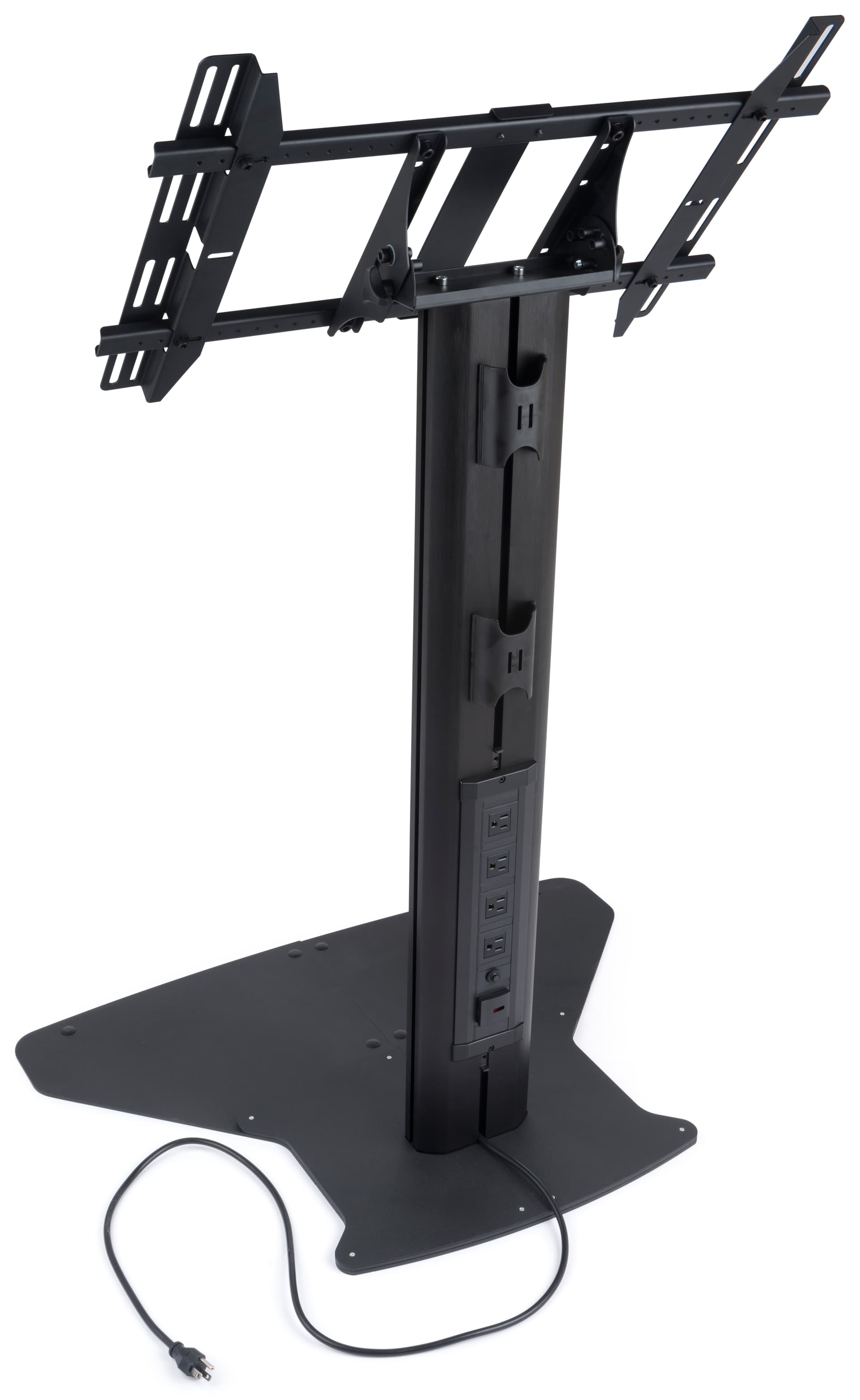 Low Level Flat Screen Display with Cable Management