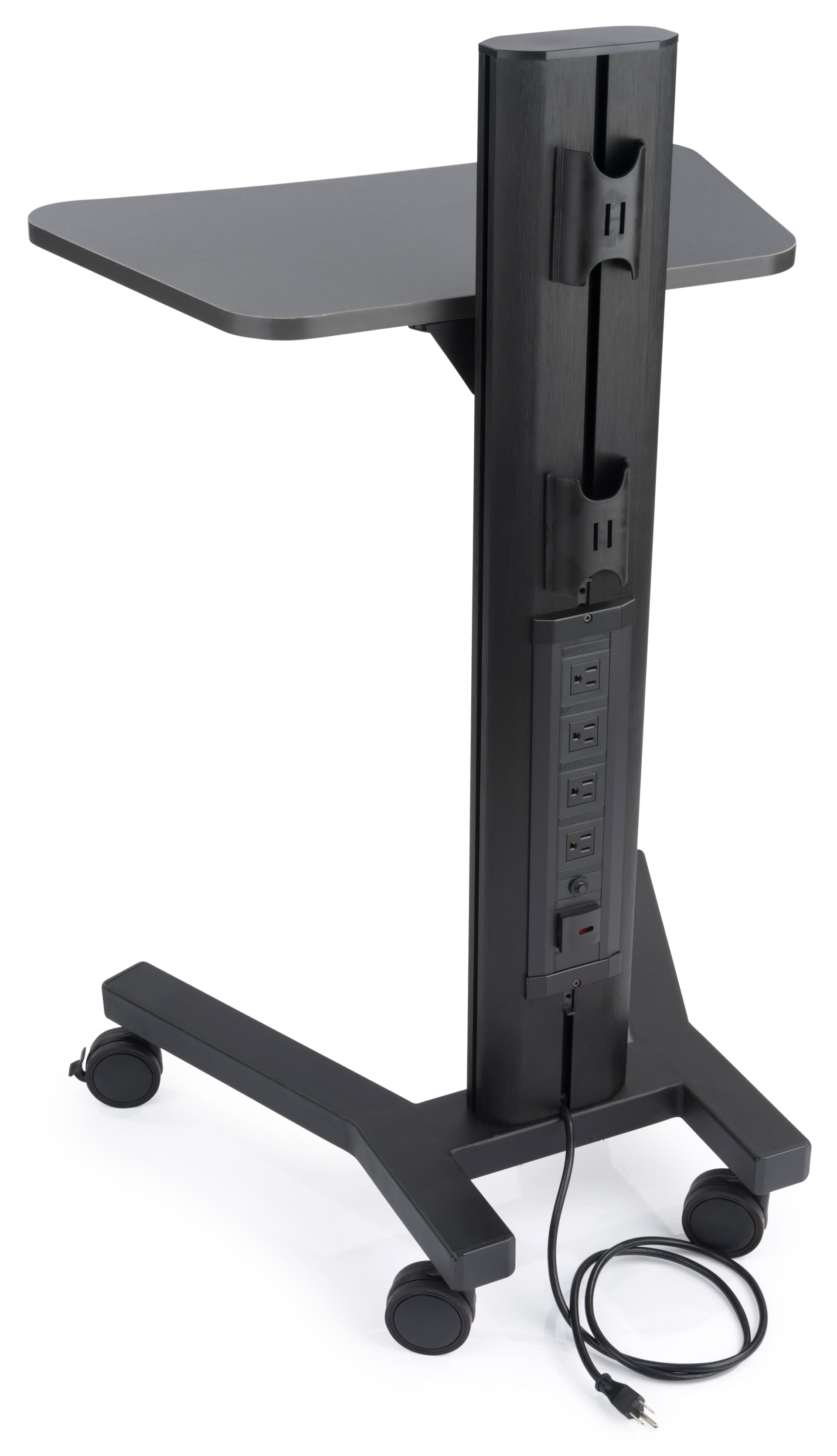 Height Adjustale Standing Mobile Laptop Cart