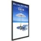 Hanging LED Sign Holder for Windows, Snap Open Frame, Single-Sided