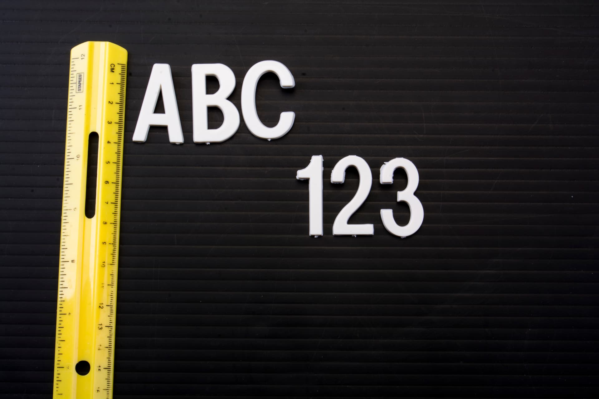 1.5" Helvetica Letter Set
