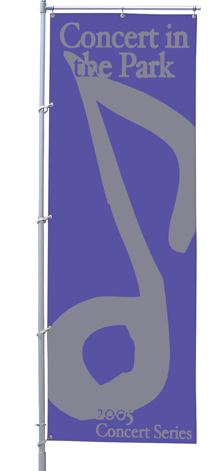 two color silkscreened flag