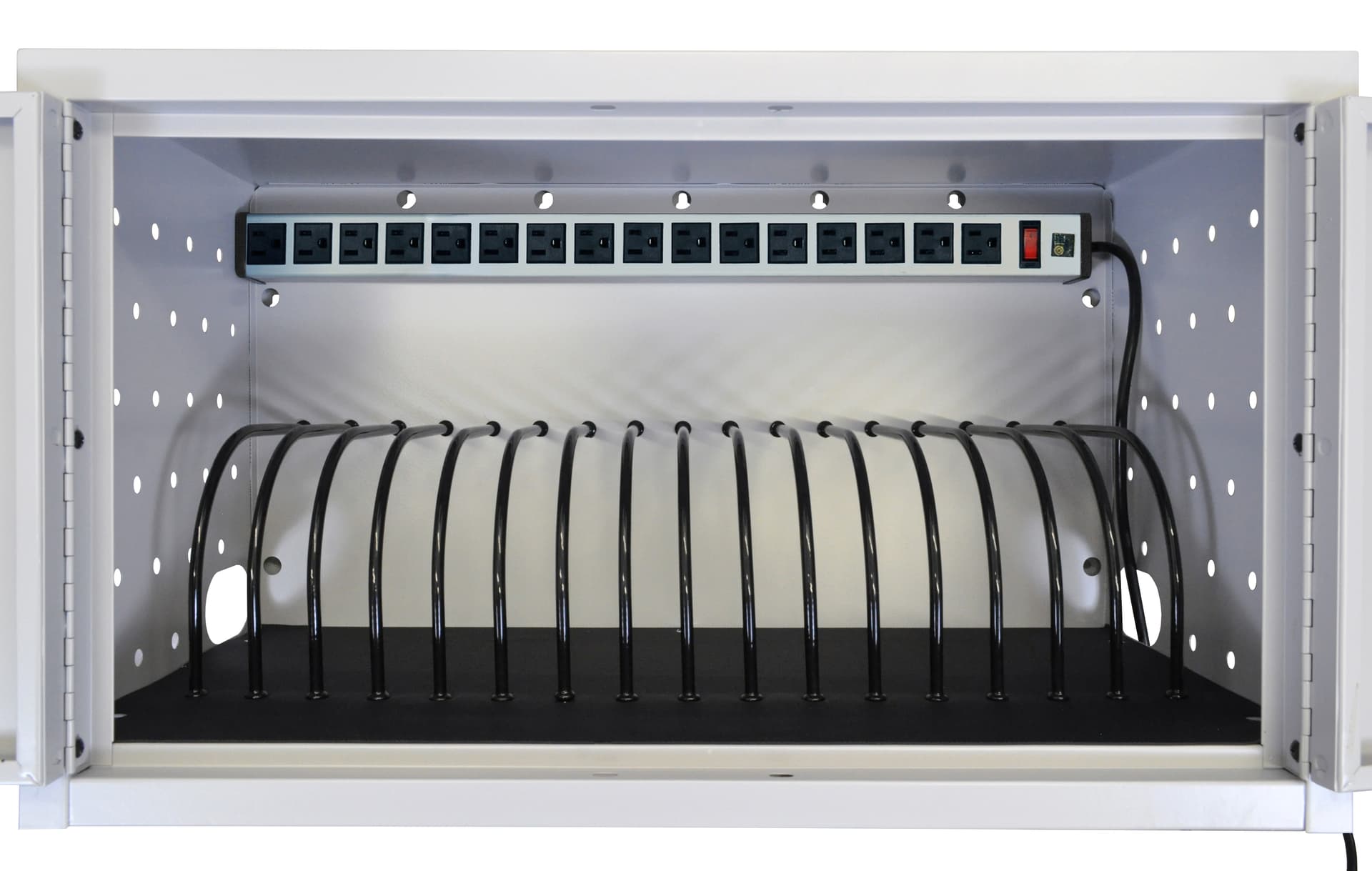 Laptop Security Cabinet with Power Strip