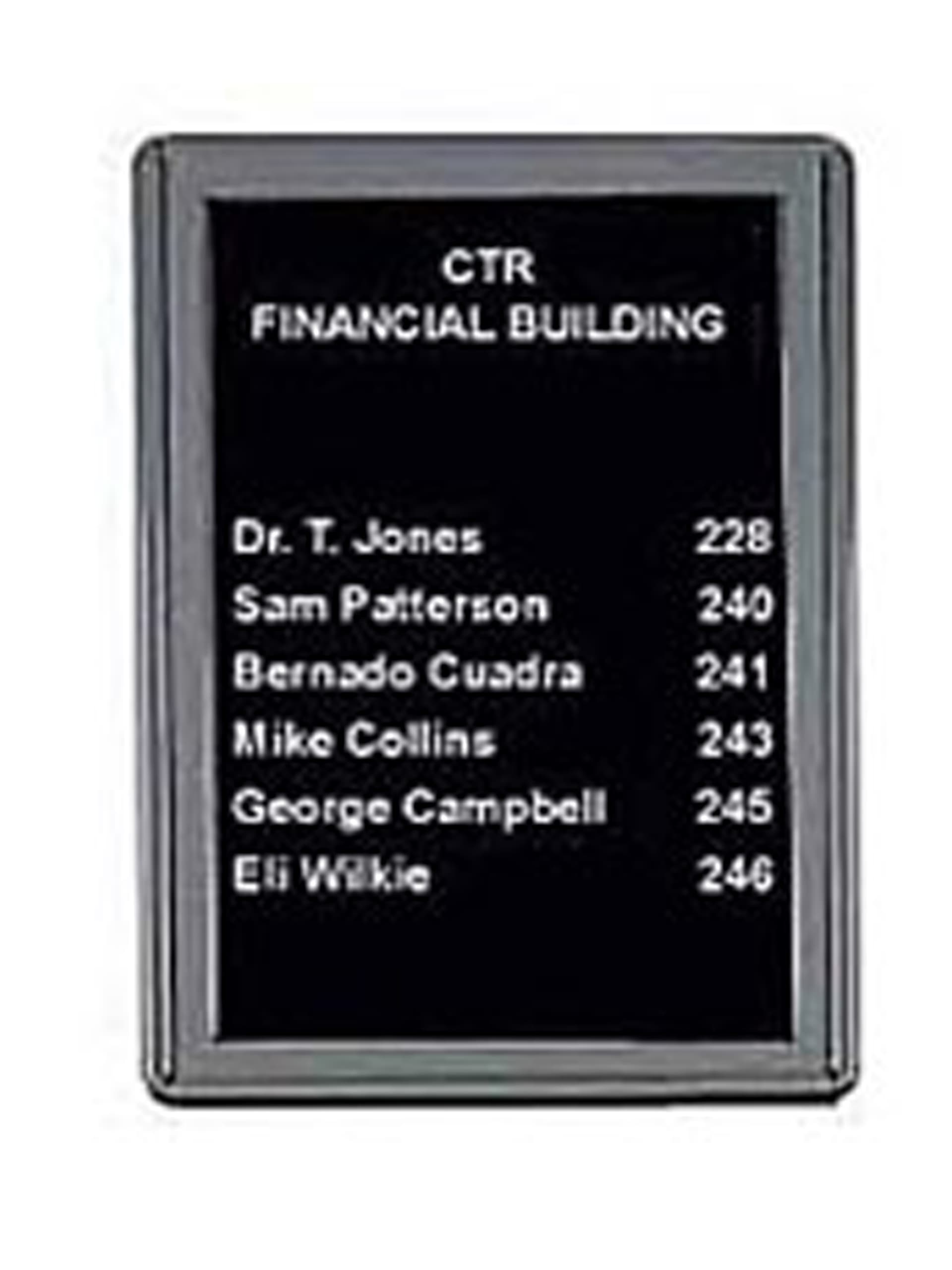 Letter board with acrylic front