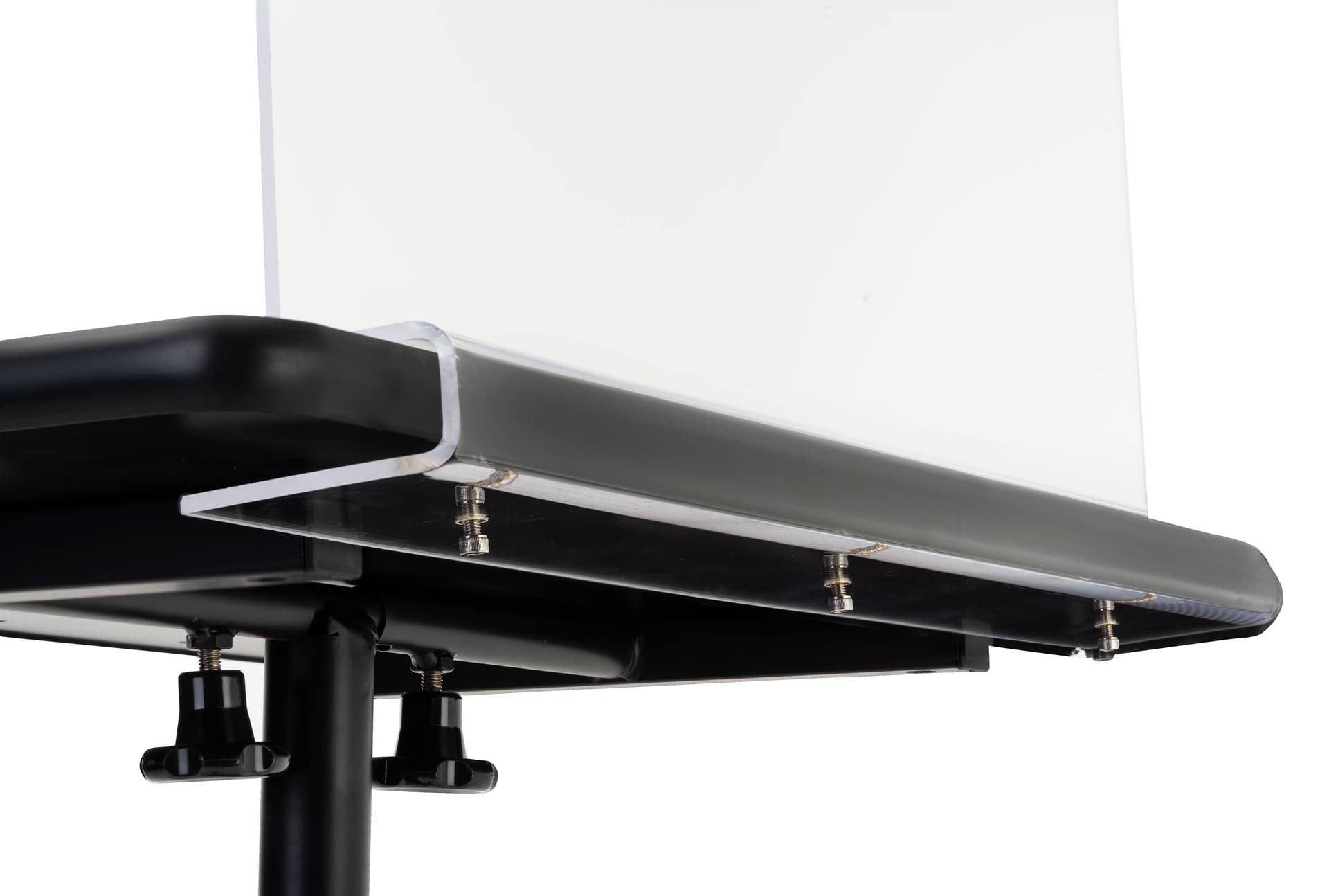 Acrylic sneeze guard attachment with 0.75” Fold for Tables
