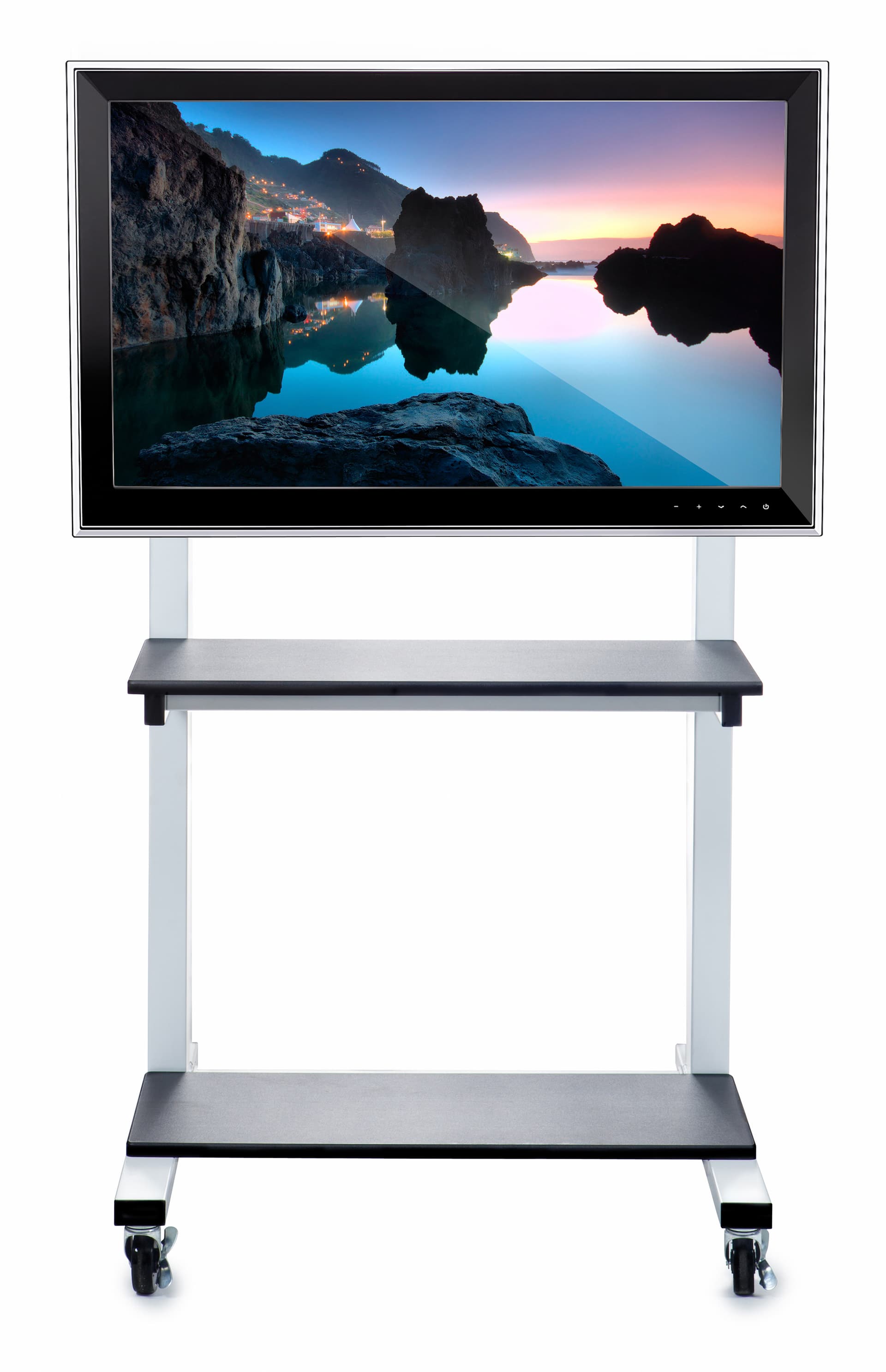 30" - 80" Screen Mounting Crank Adjustable TV Cart
