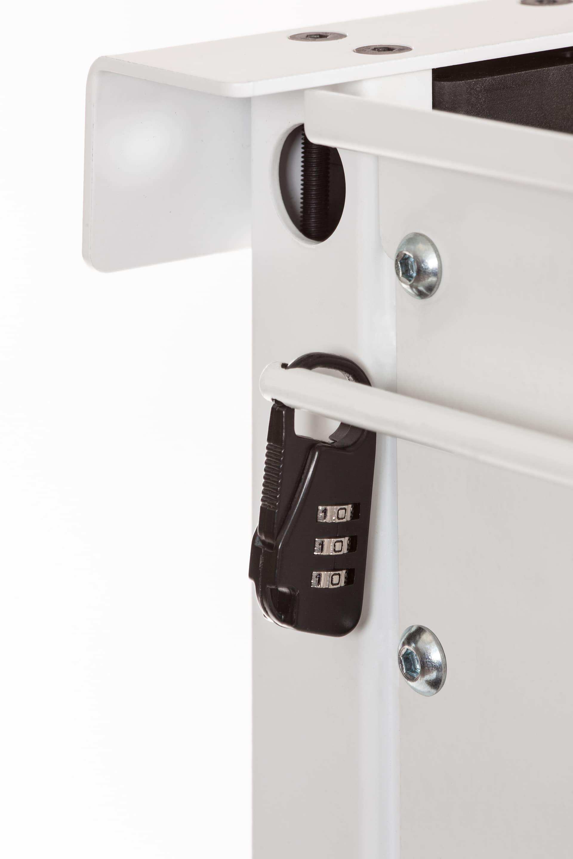 Locking Crank Adjustable TV Cart