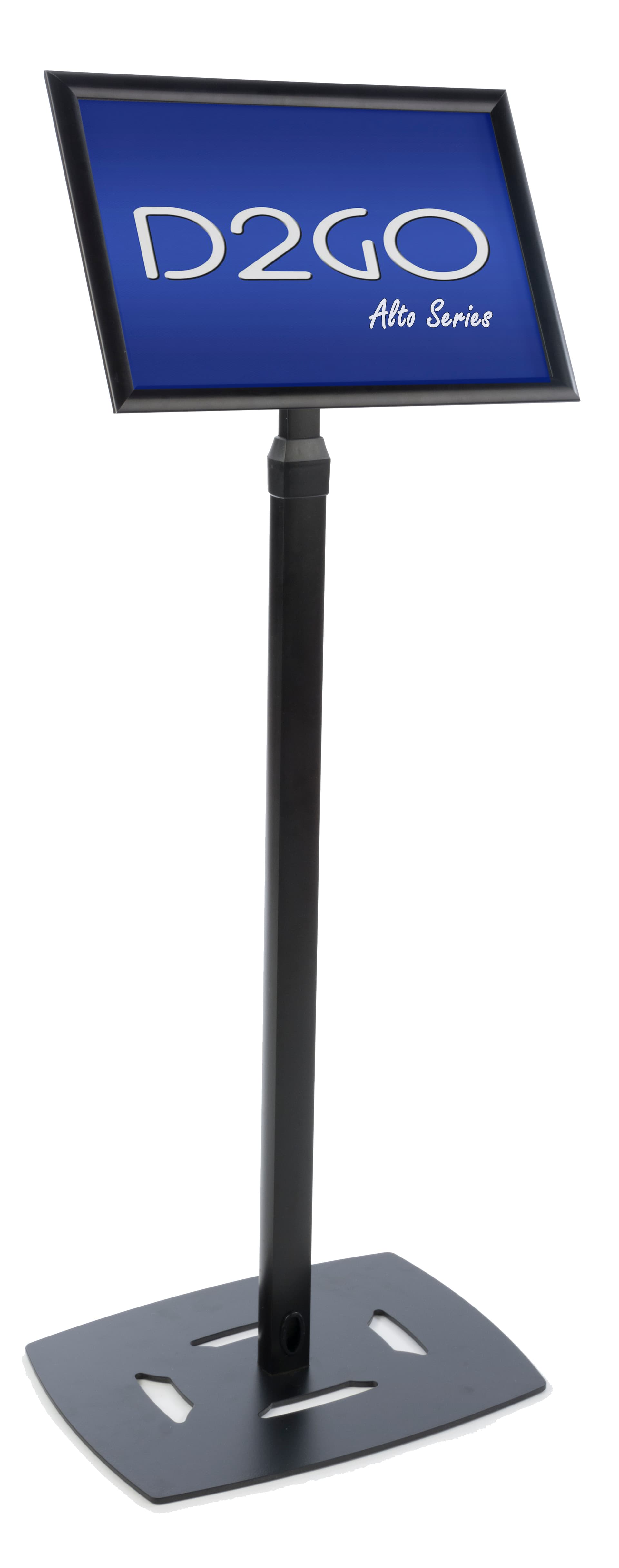 Black 11 x 17 Poster Frame Pedestal with Weighted Base