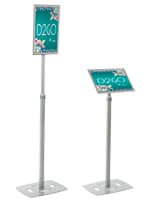 Silver 11 x 17 Poster Frame Pedestal 