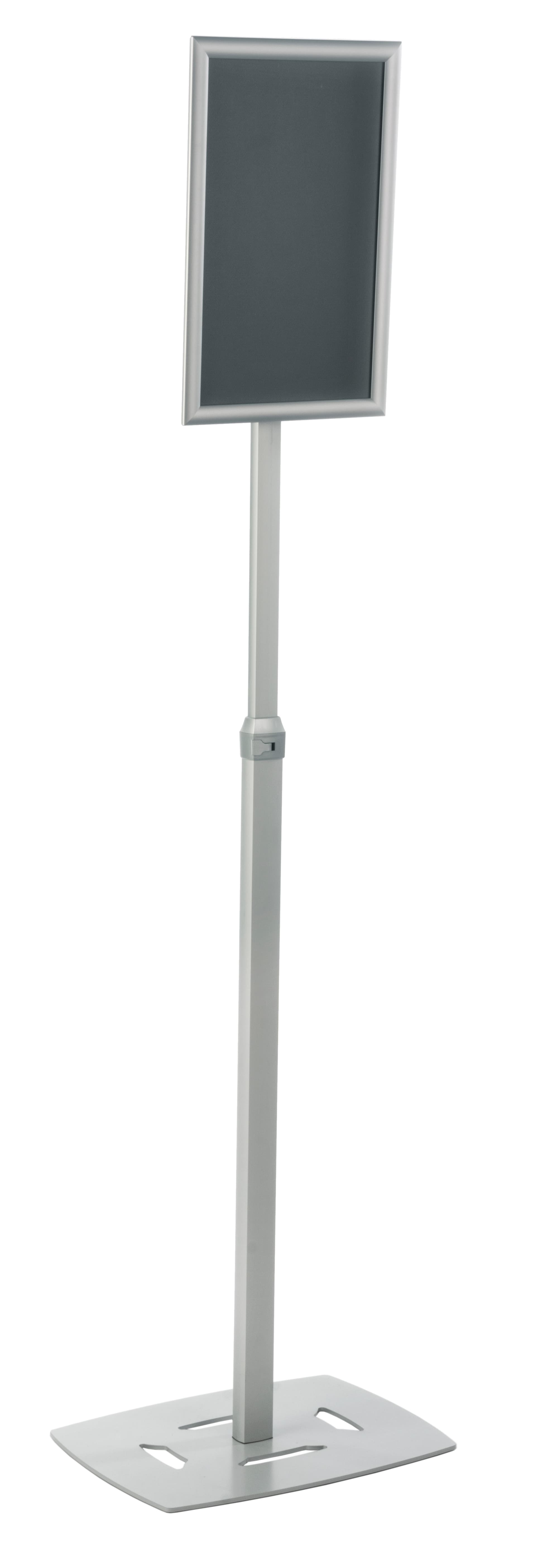 Silver 11 x 17 Poster Frame Pedestal with Weighted Base