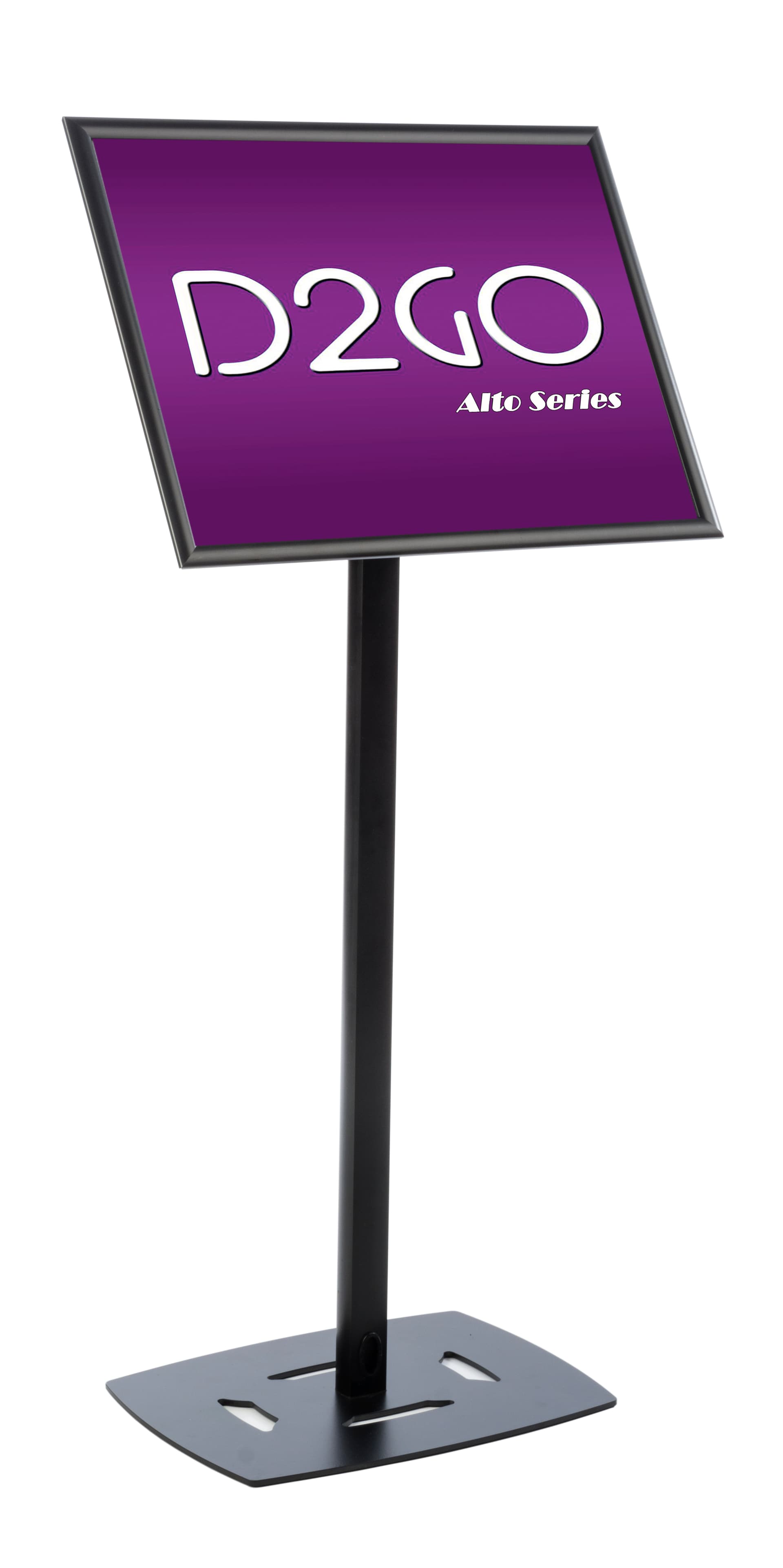Black 18 x 24 Poster Frame Pedestal, Rotating & Tilting Bracket
