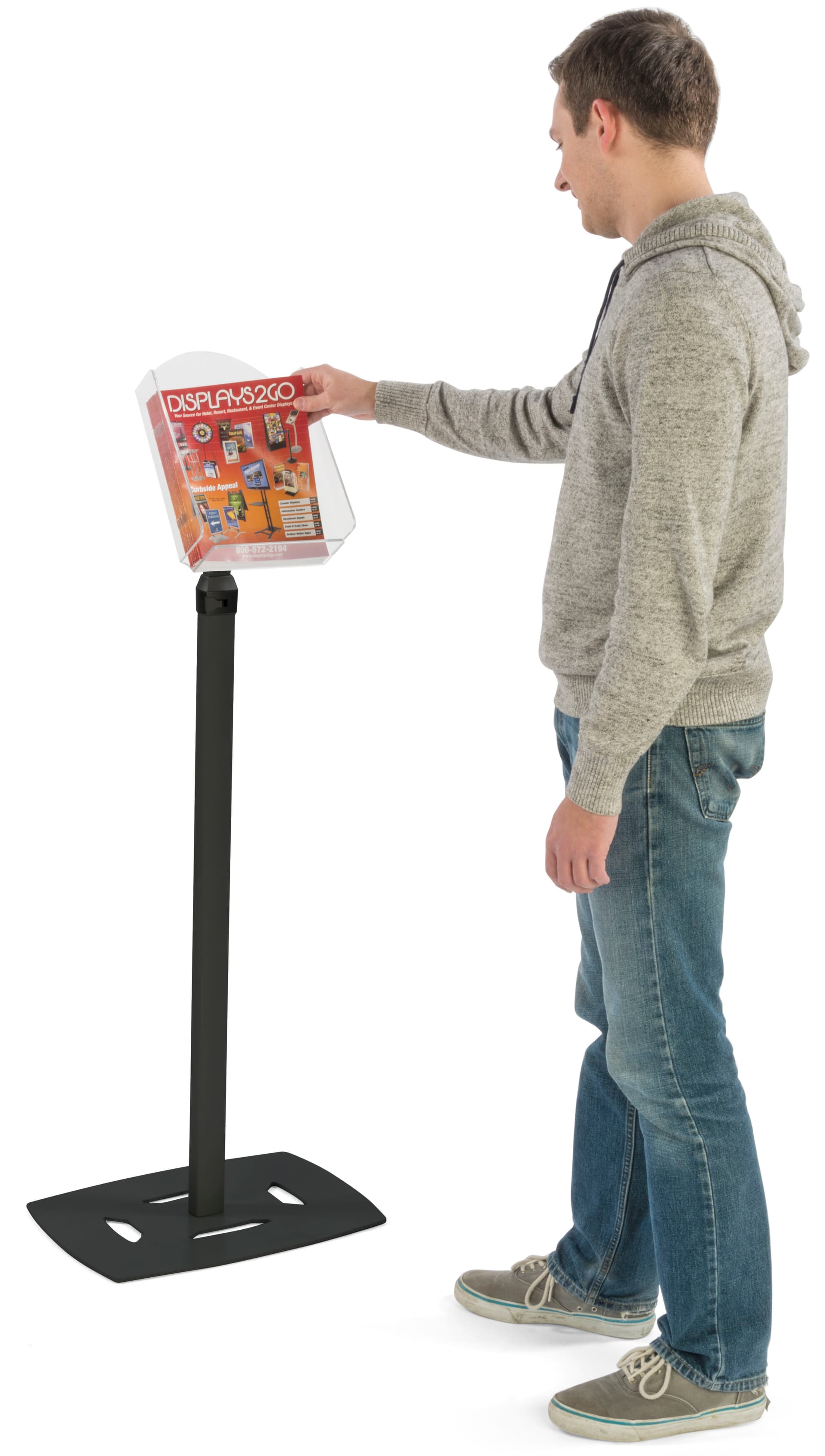 Black Magazine Holder Rack for Circulars