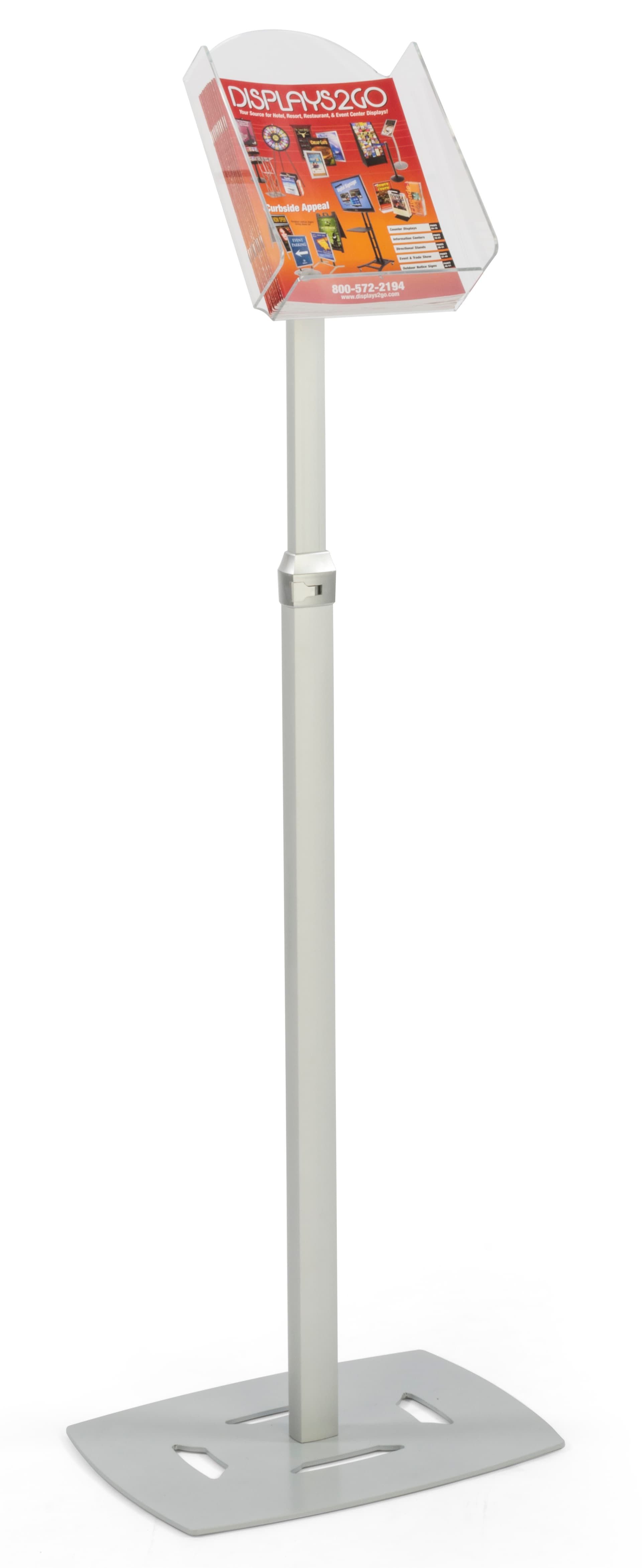 Silver Magazine Holder Rack is Great for Supermarkets