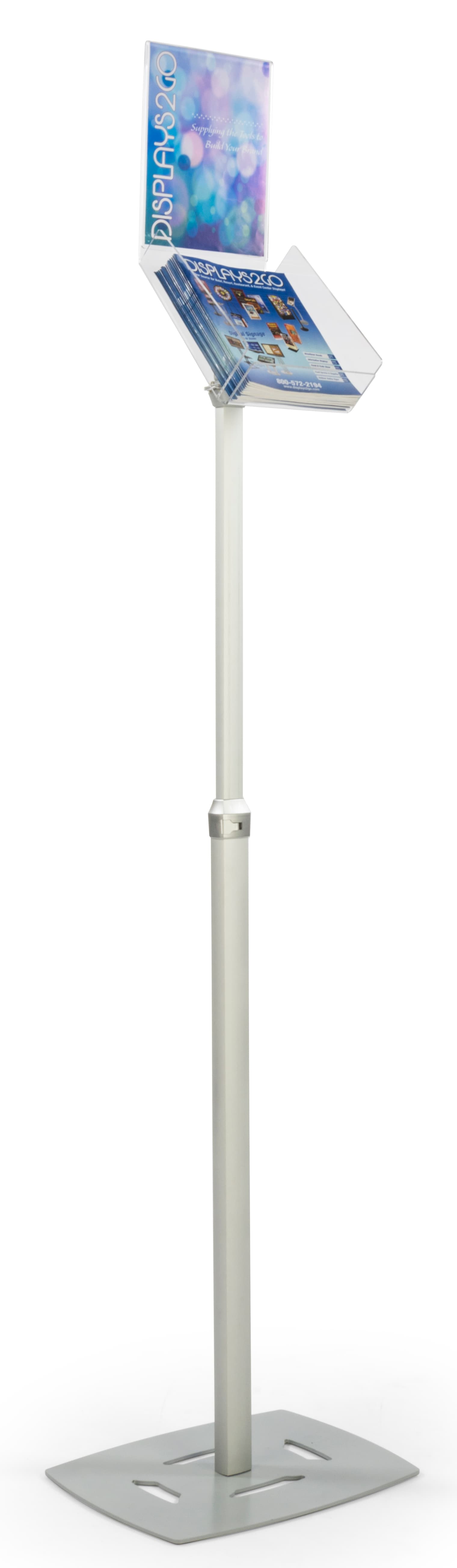 Silver Magazine Tray Stand for Flyers