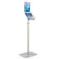 8.5" x 11" Floor Standing Sign Display with Acrylic Magazine Holder, 9.5"w Pocket