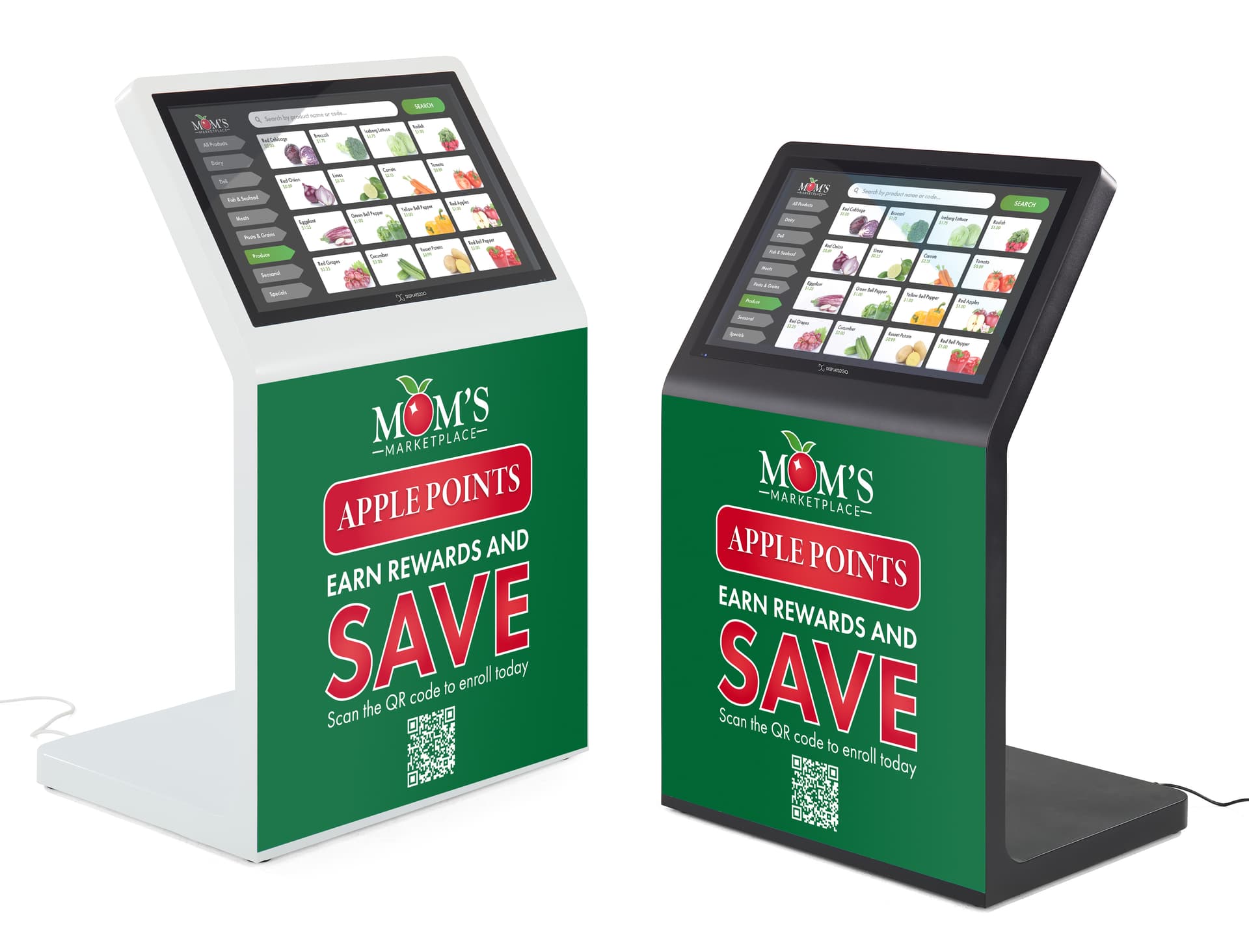 Magnetic Graphic for DK032CL_Kiosk fits on both white and black colorways