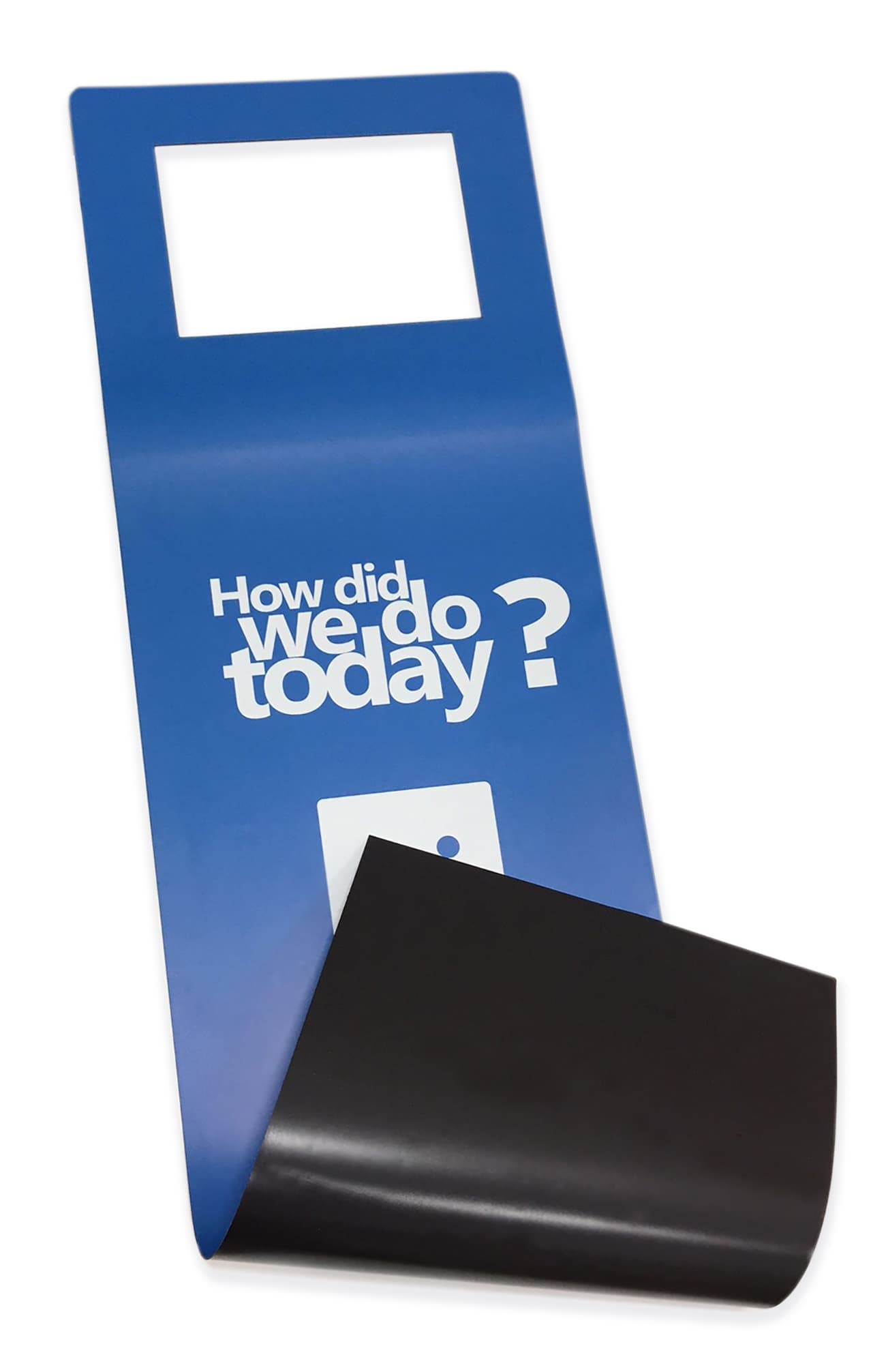 Custom magnetic kiosk graphics for 9.7 IPGRAND Series tablet stands for frequent design changes