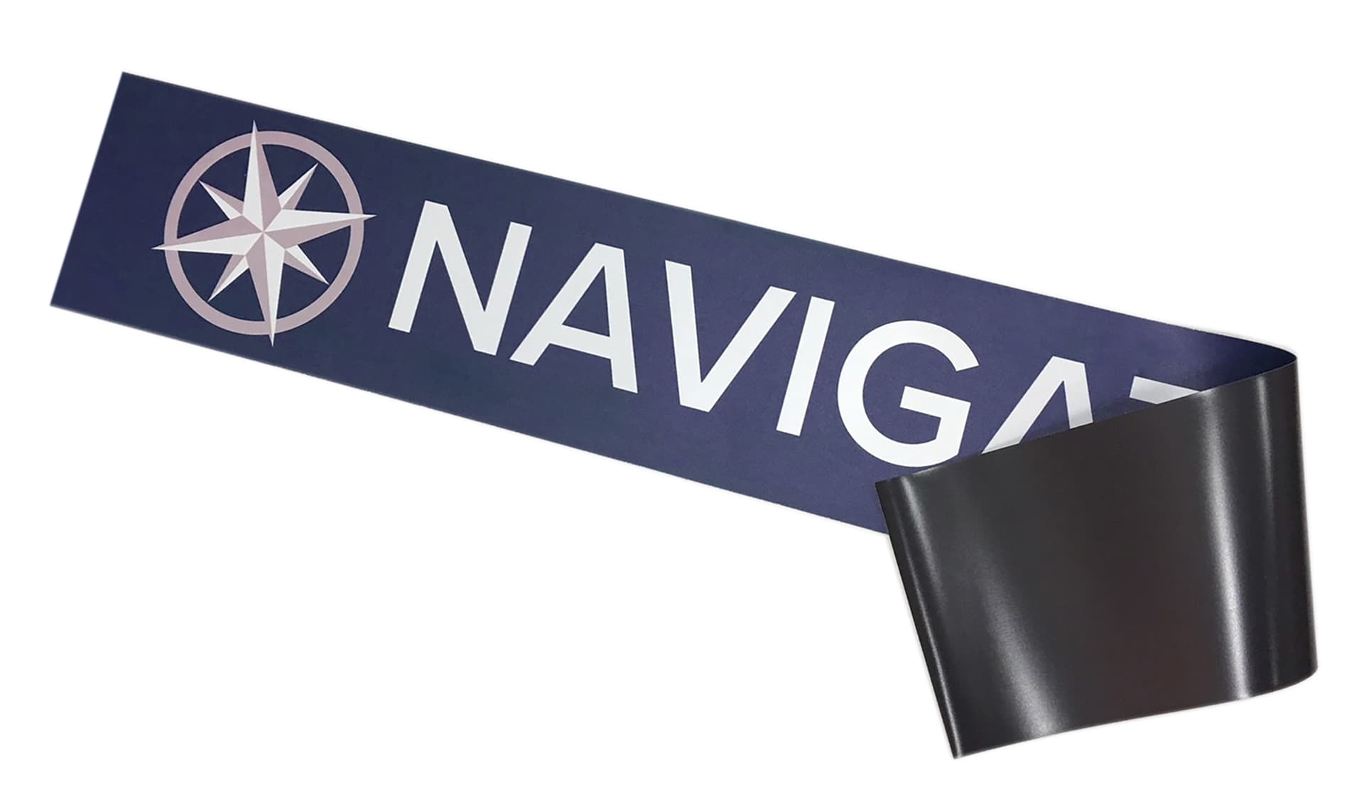 Magnetic stand graphics for Navigator ADA series tablet displays with front print