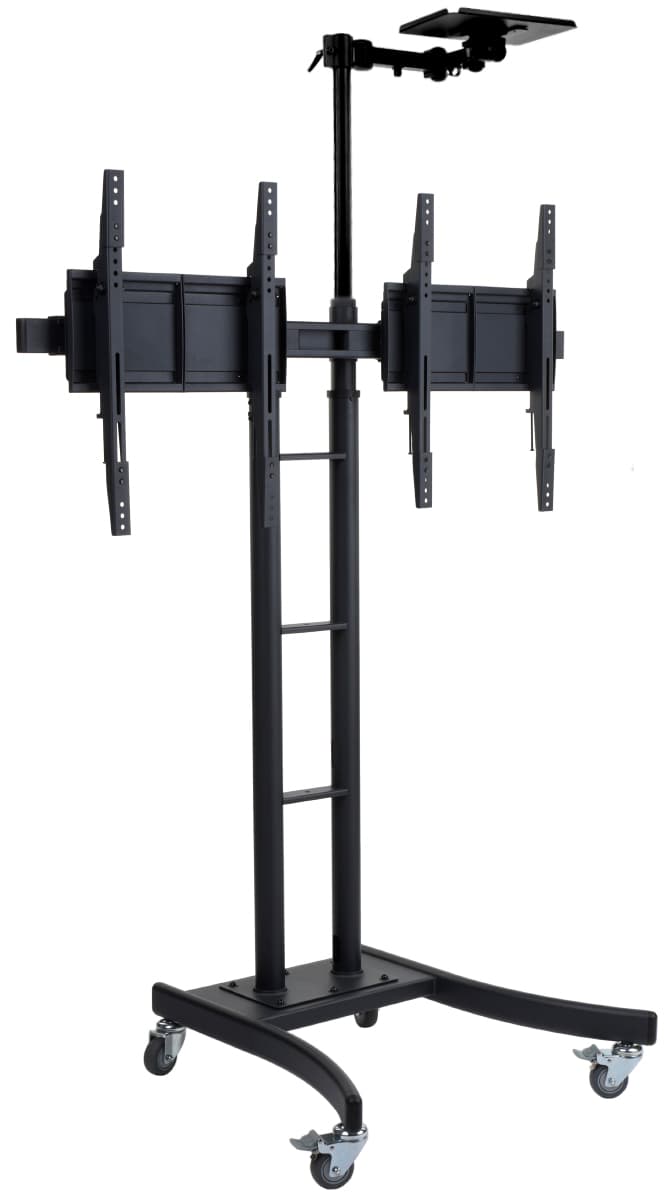 Dual Monitor Stand with Camera Shelf
